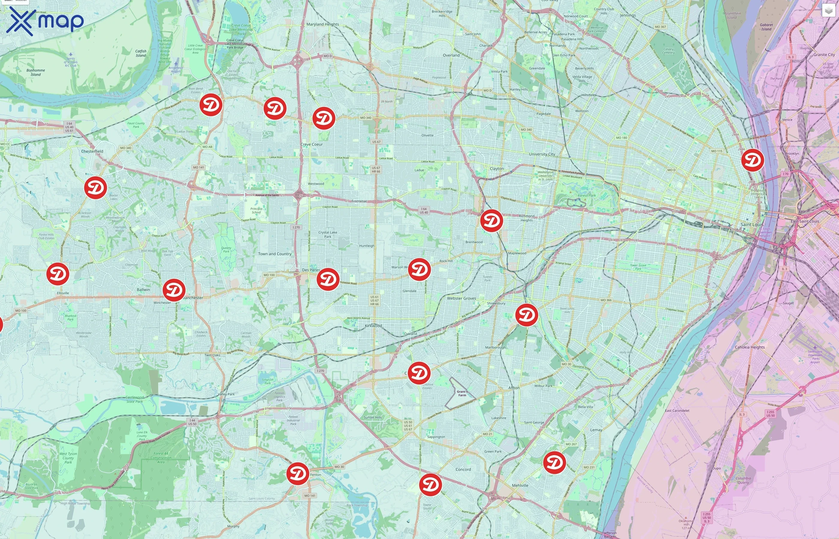 Dierbergs traffic data