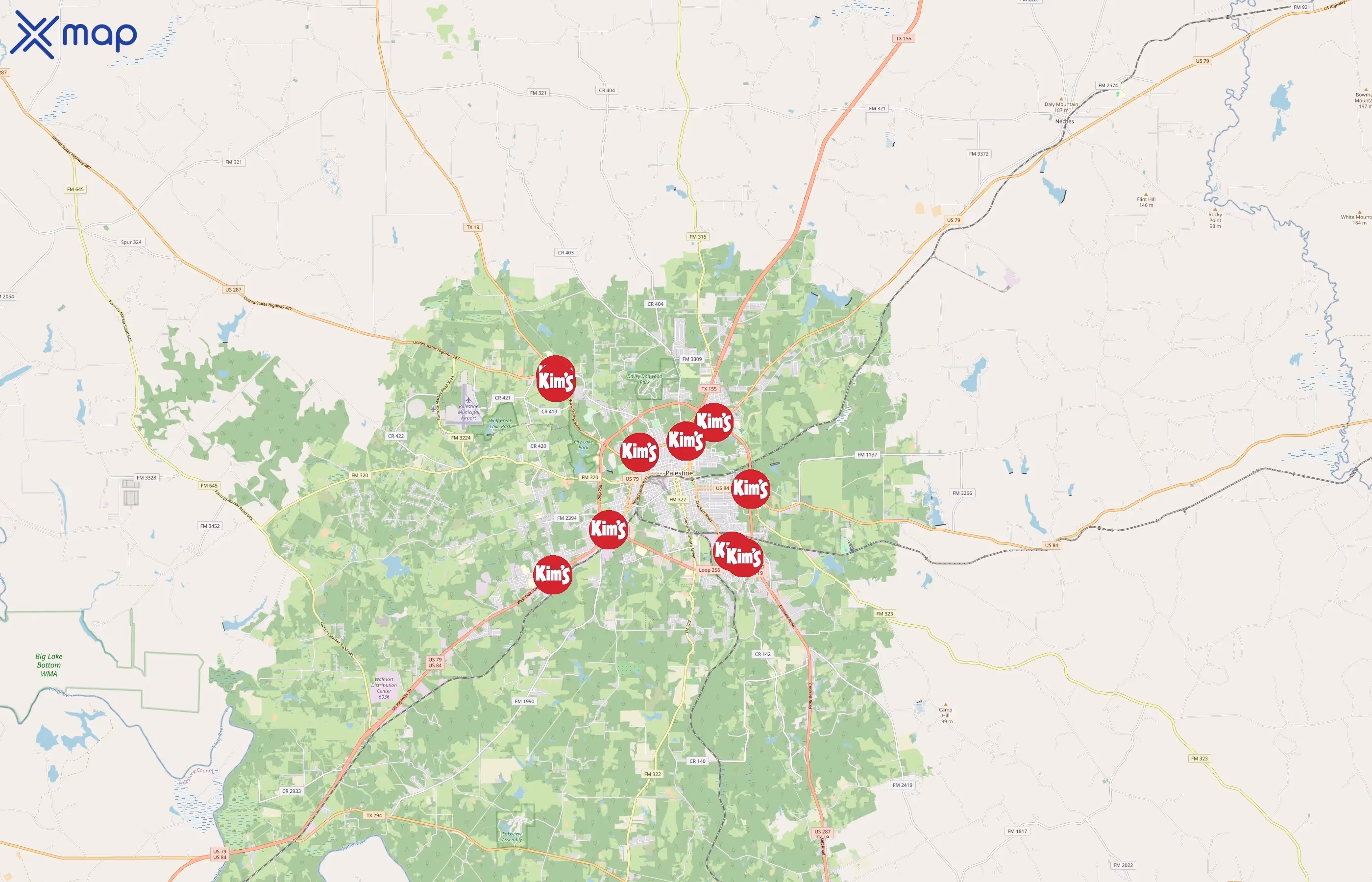 Kim's Convenience area coverage
