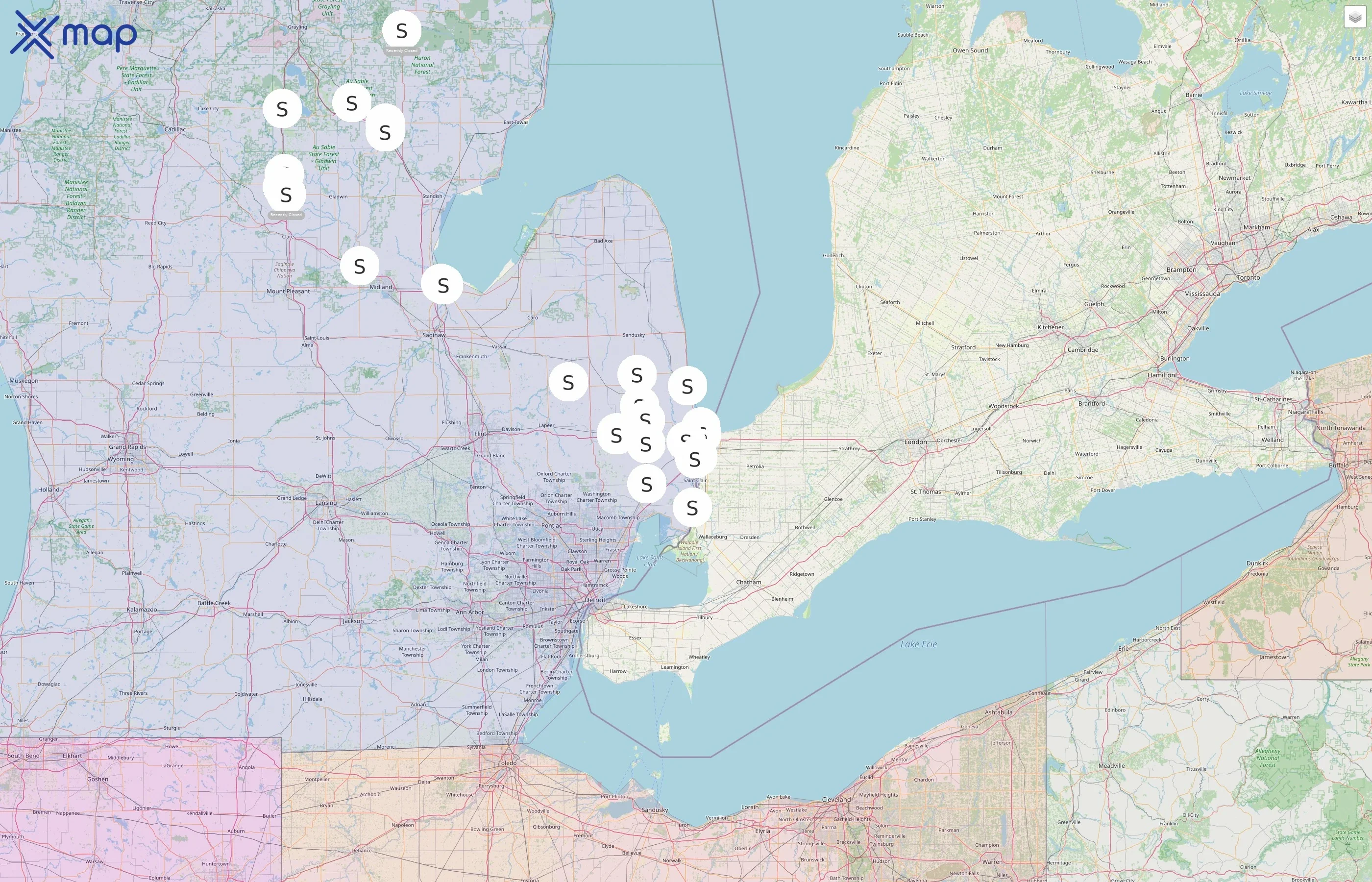 Sunrise Convenience Stores street hotspots