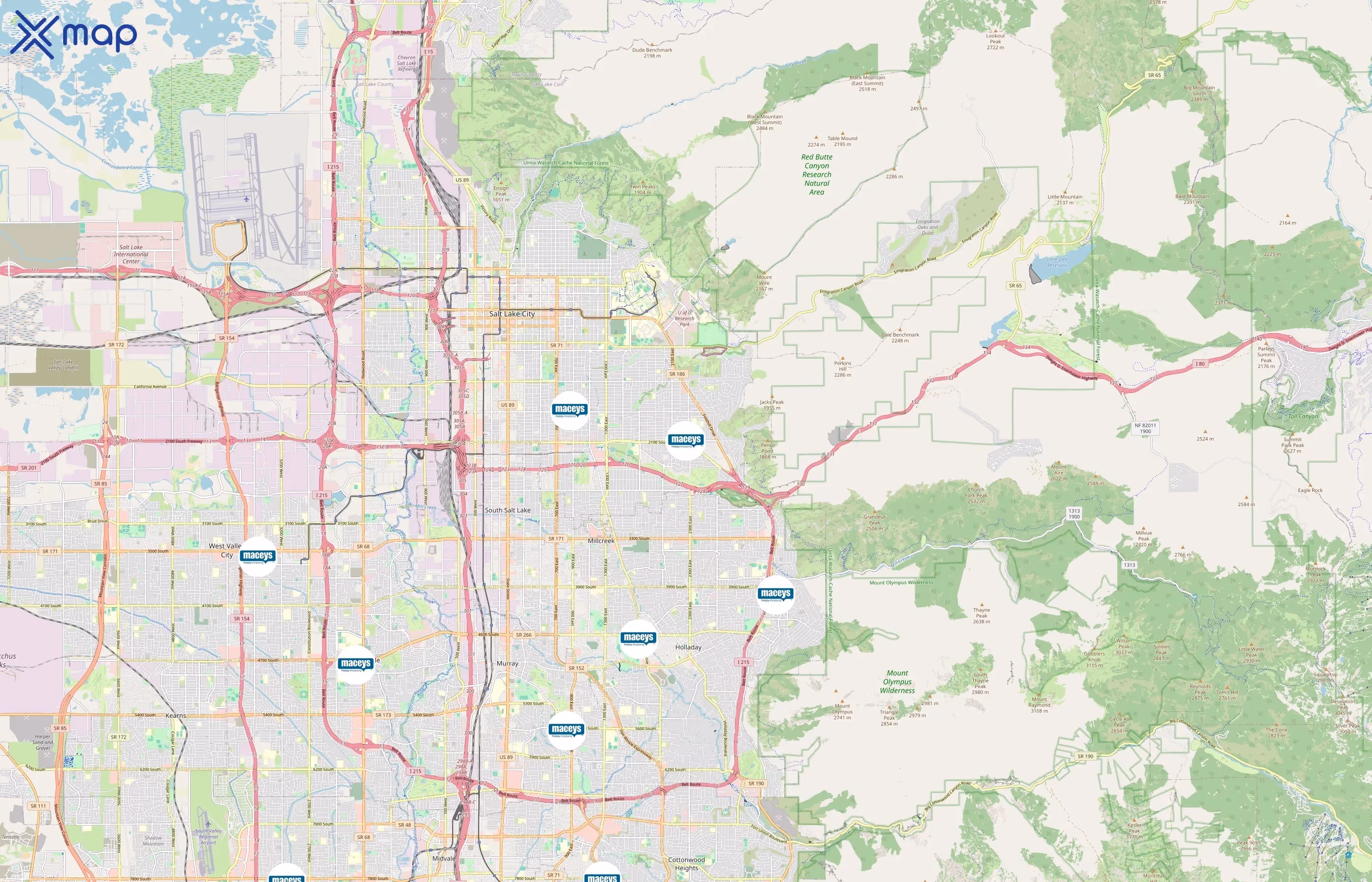 Macey's area coverage