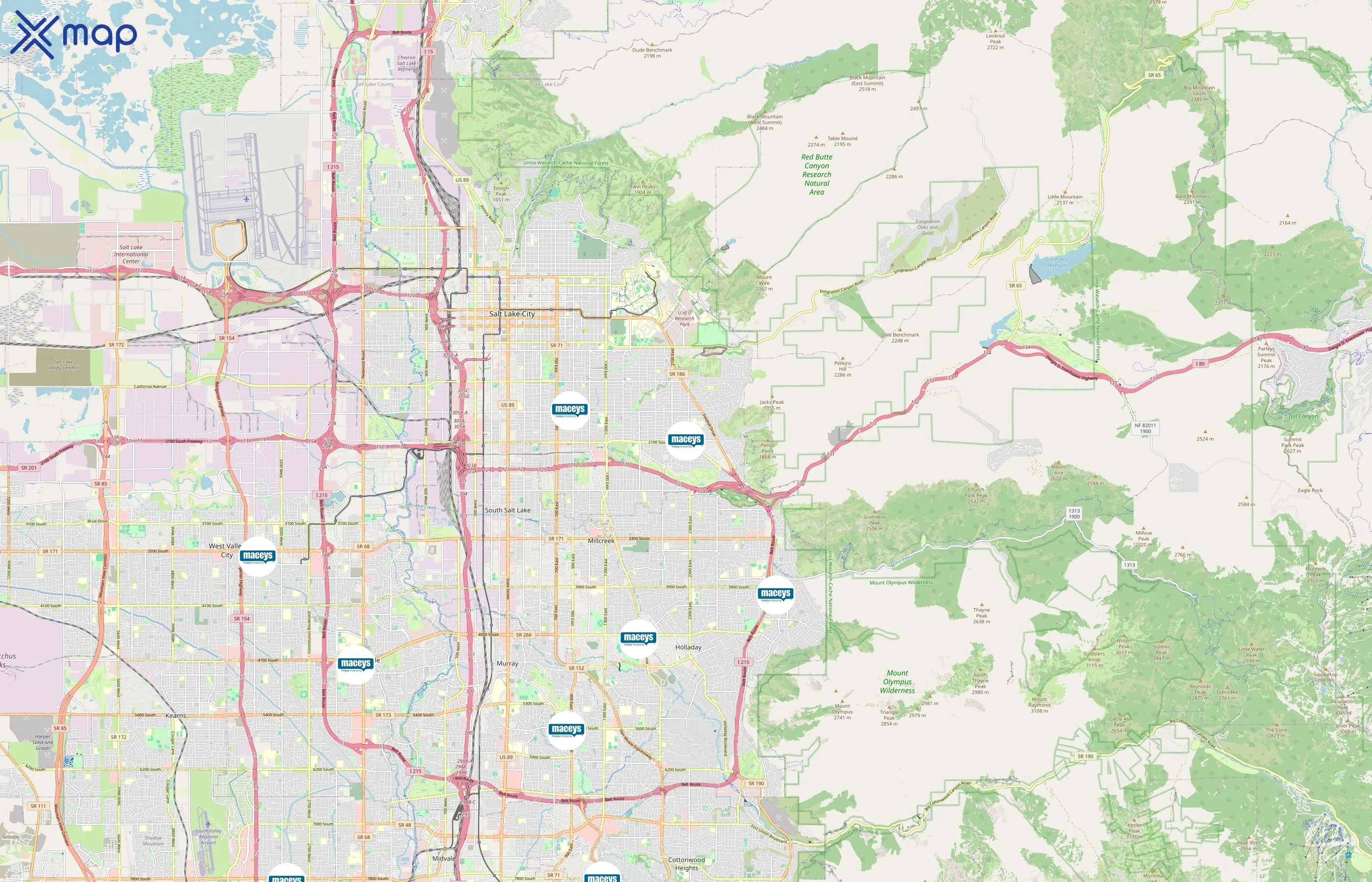 Macey's area coverage