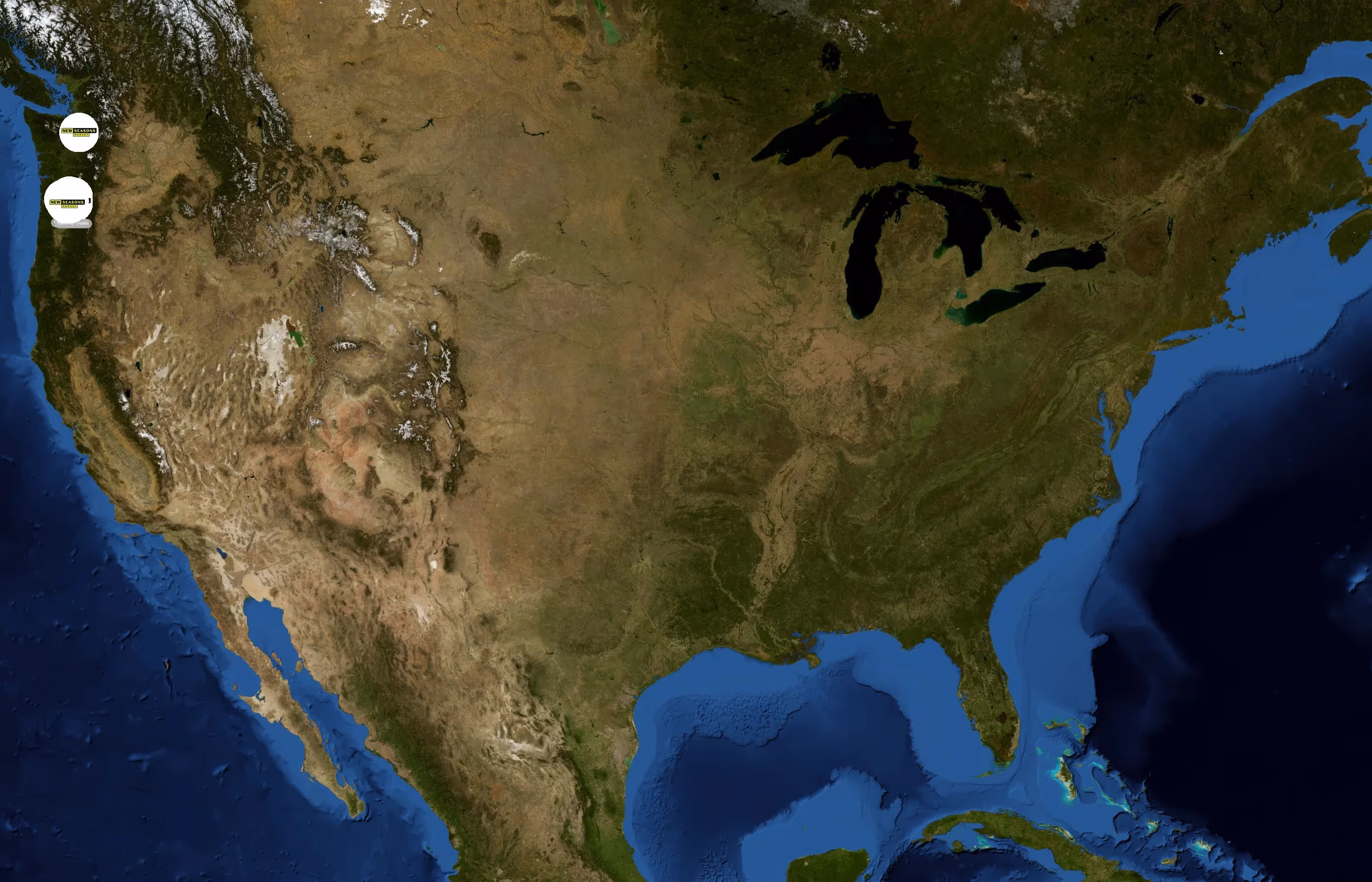 New Seasons Market state distribution