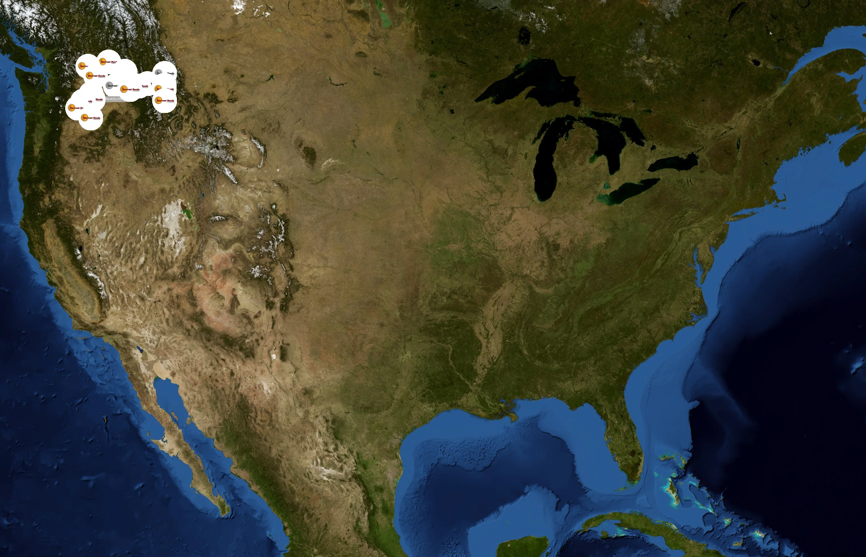 Harvest Foods state distribution