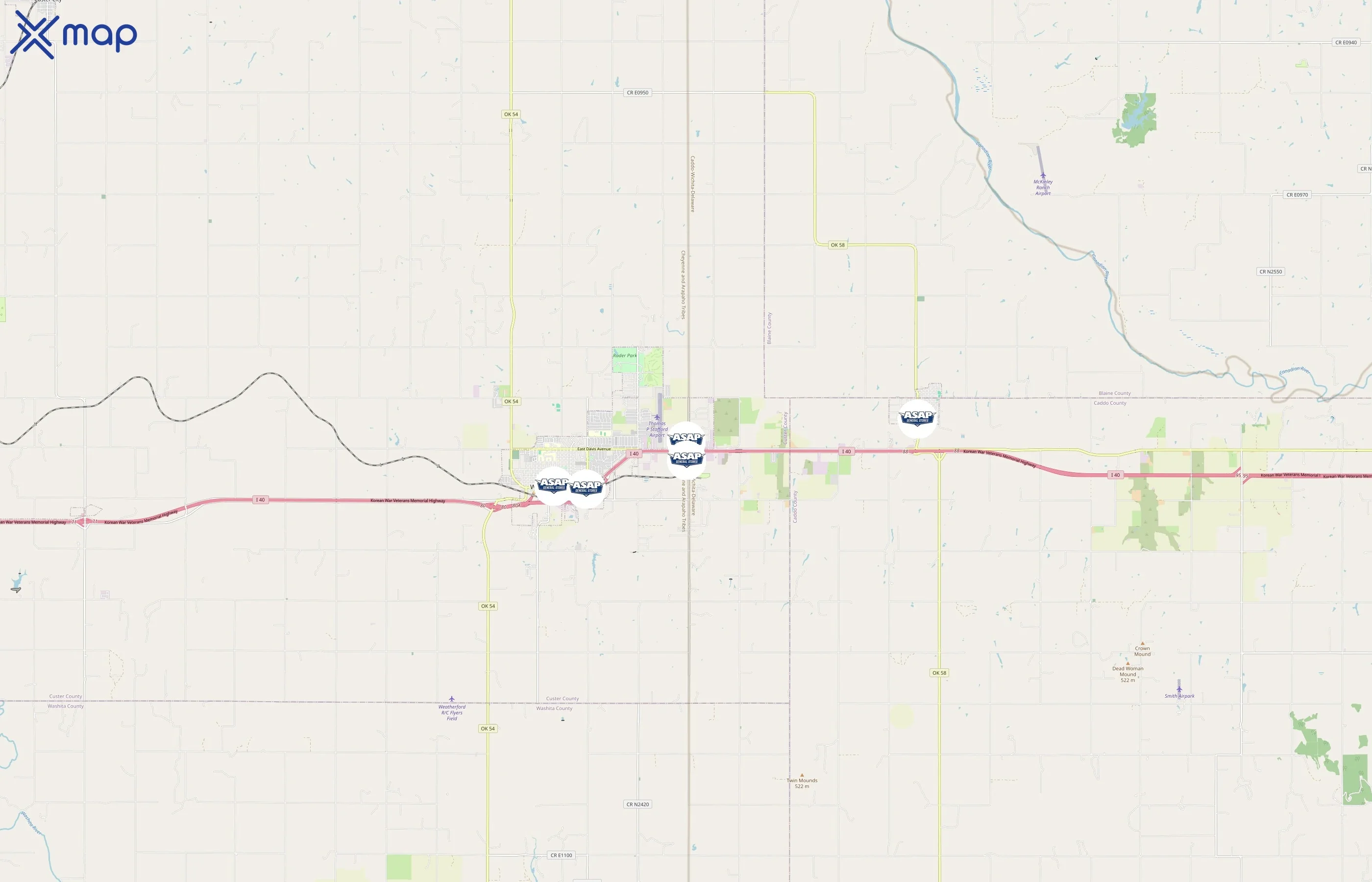 ASAP Energy Inc. area coverage