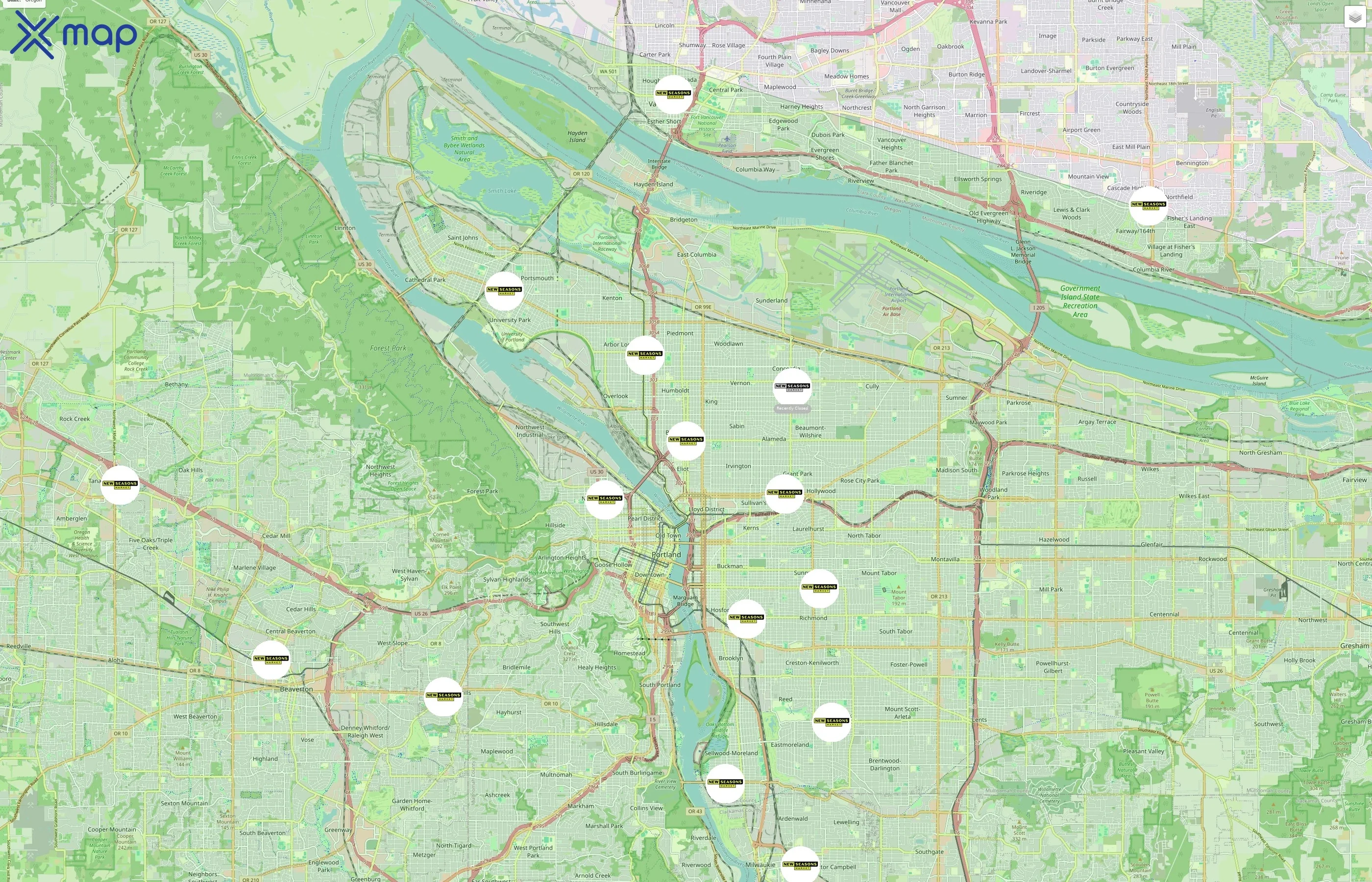 New Seasons Market traffic data