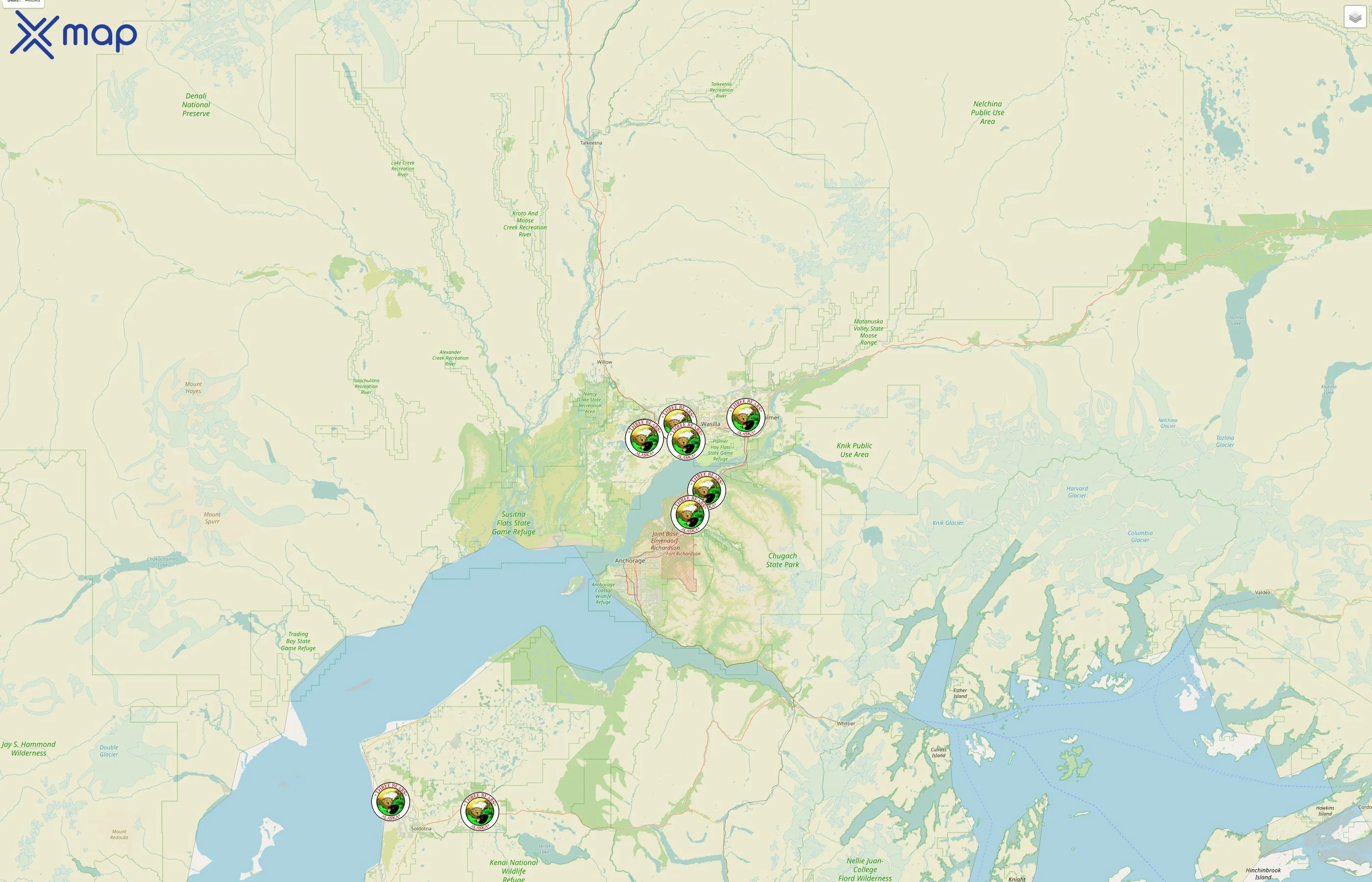 Three Bears Alaska street hotspots