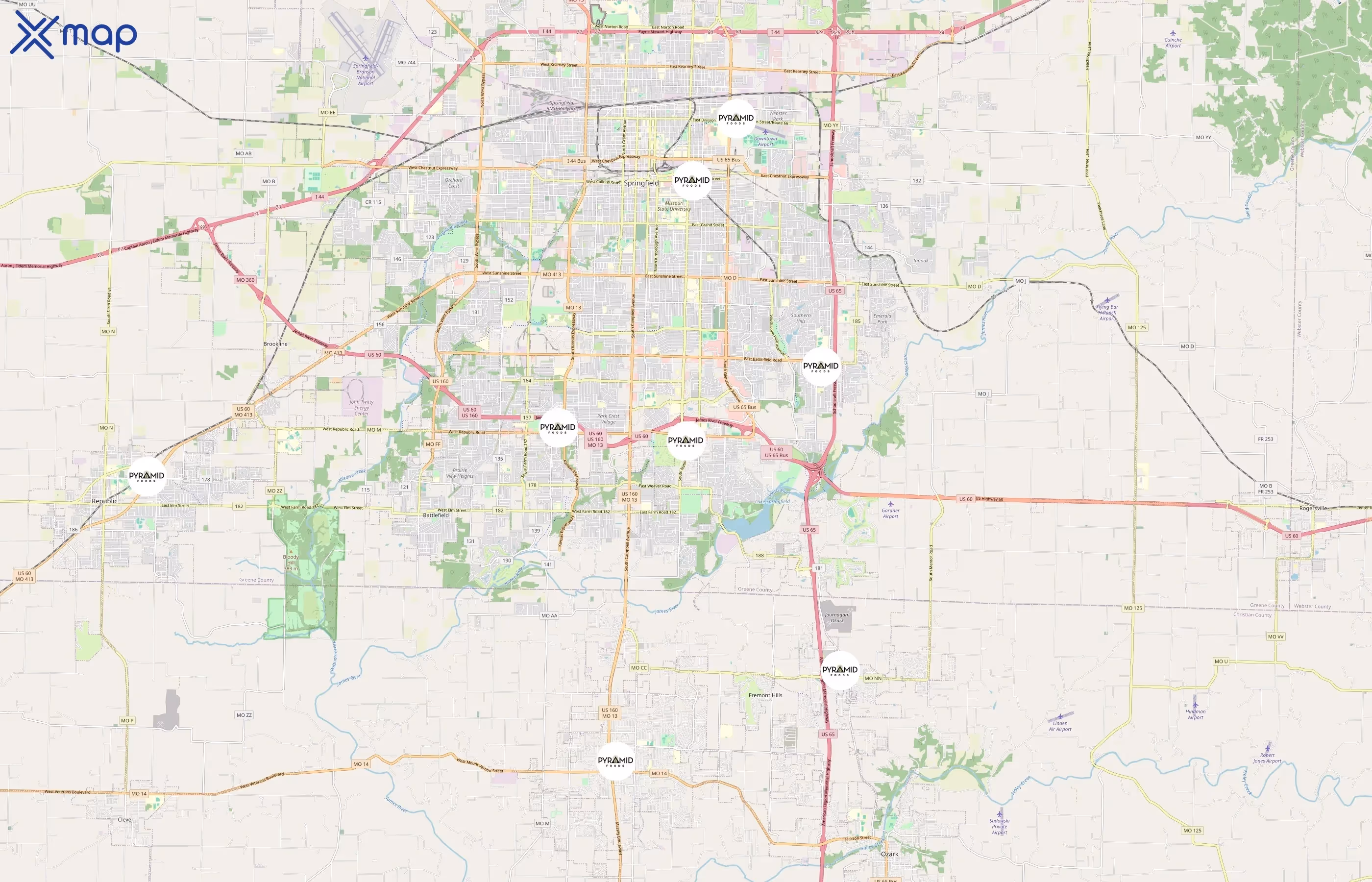 Price Cutter area coverage