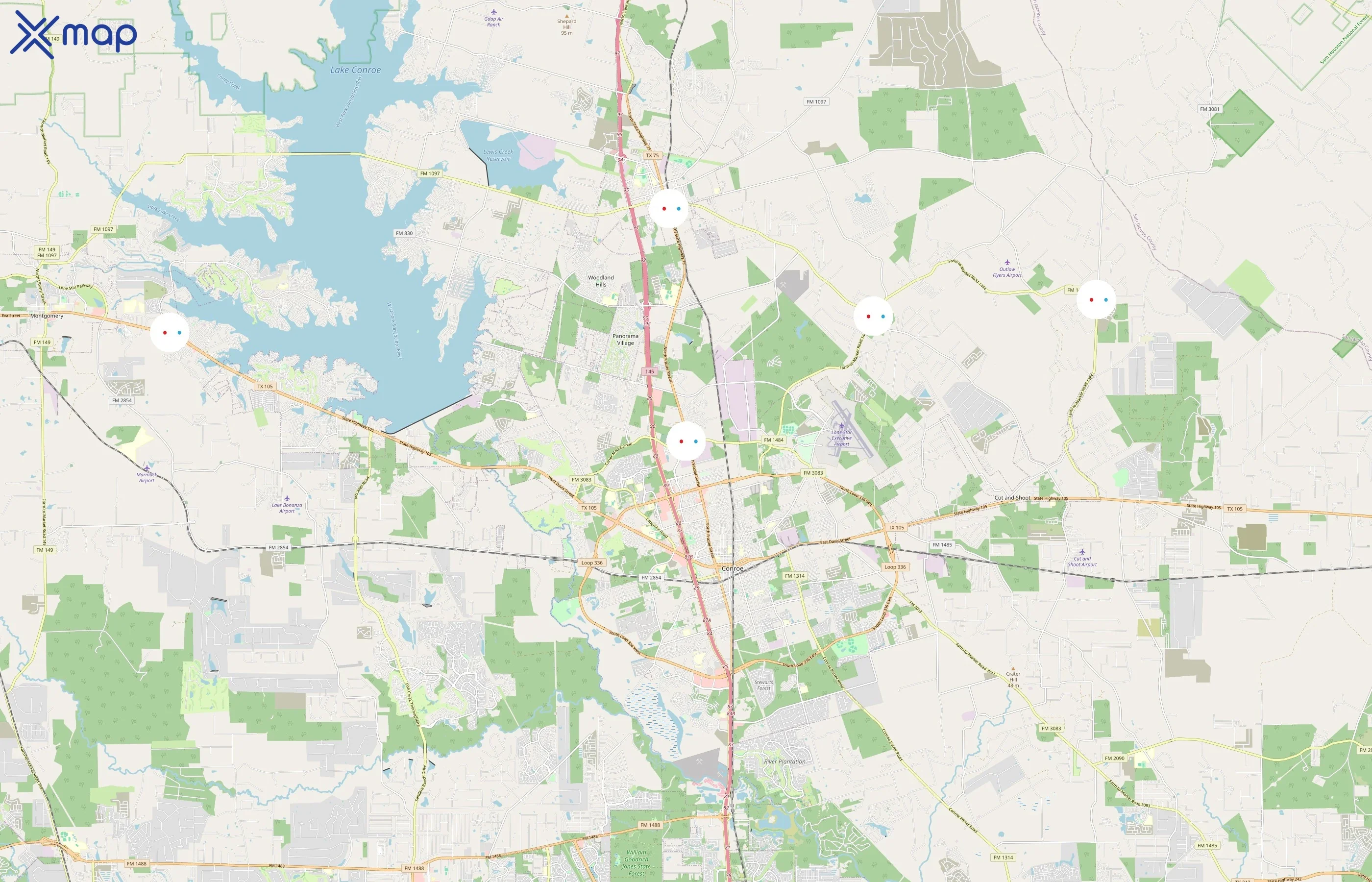 Midway Convenience Stores area coverage