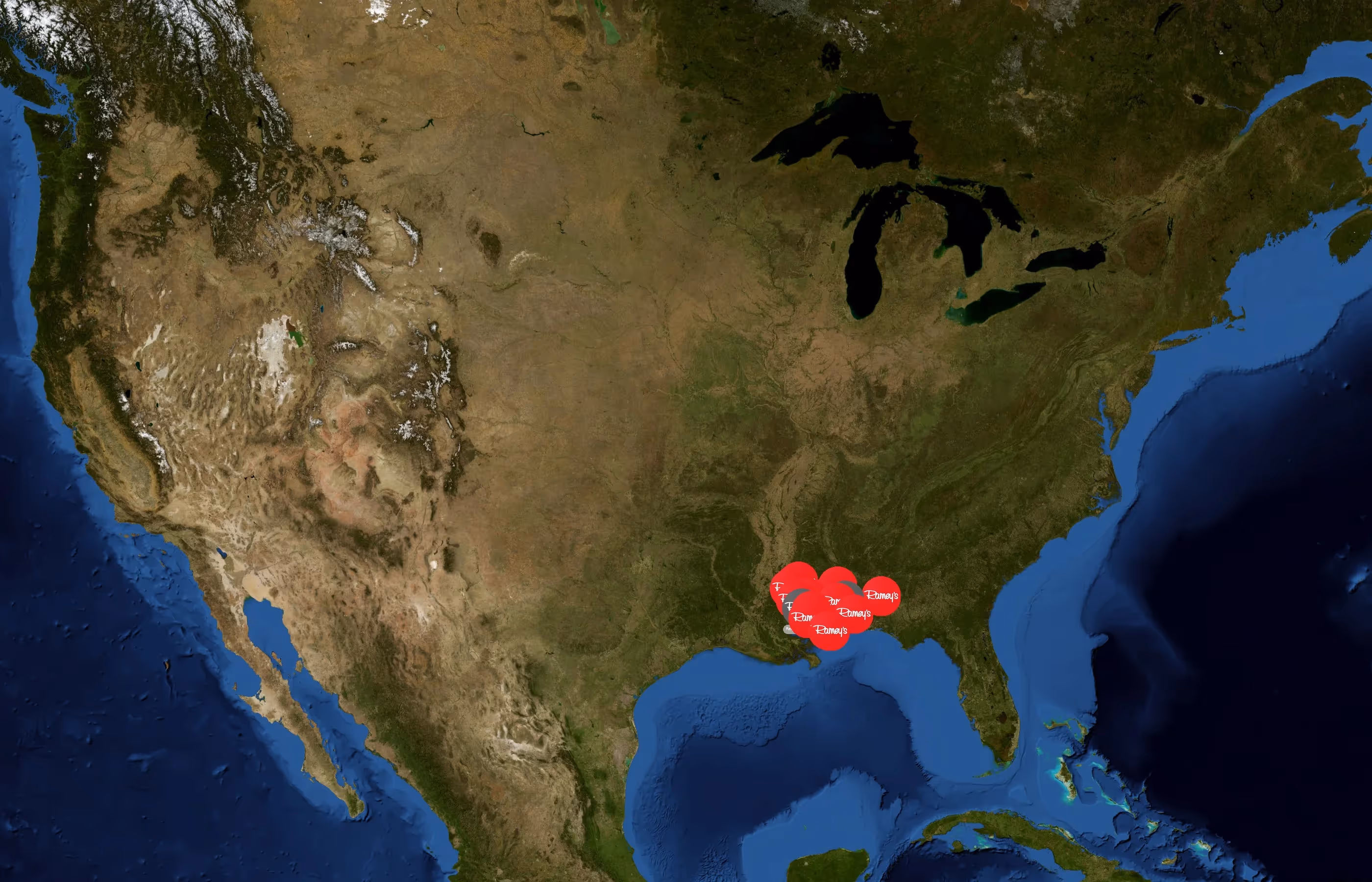 Ramey's Marketplace state distribution