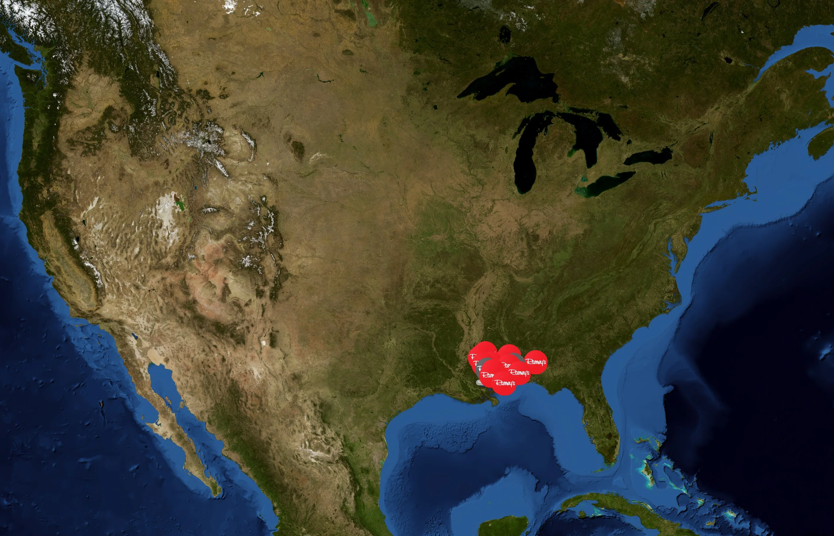 Ramey's Marketplace state distribution