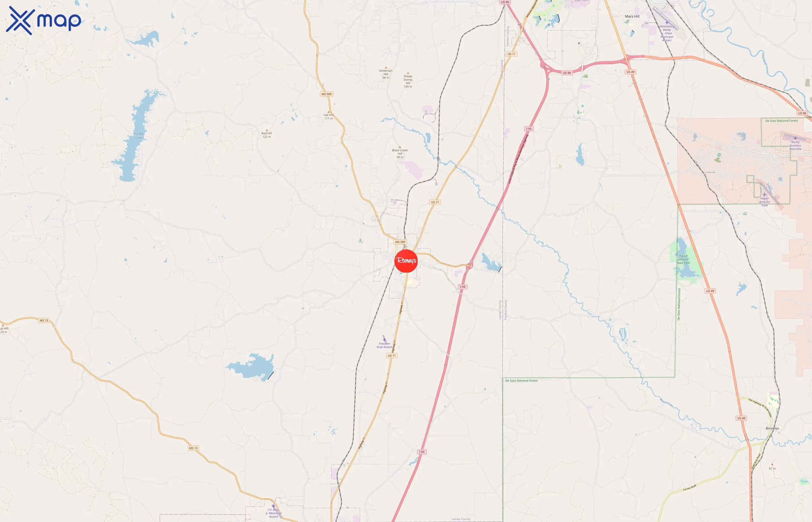 Ramey's Marketplace area coverage