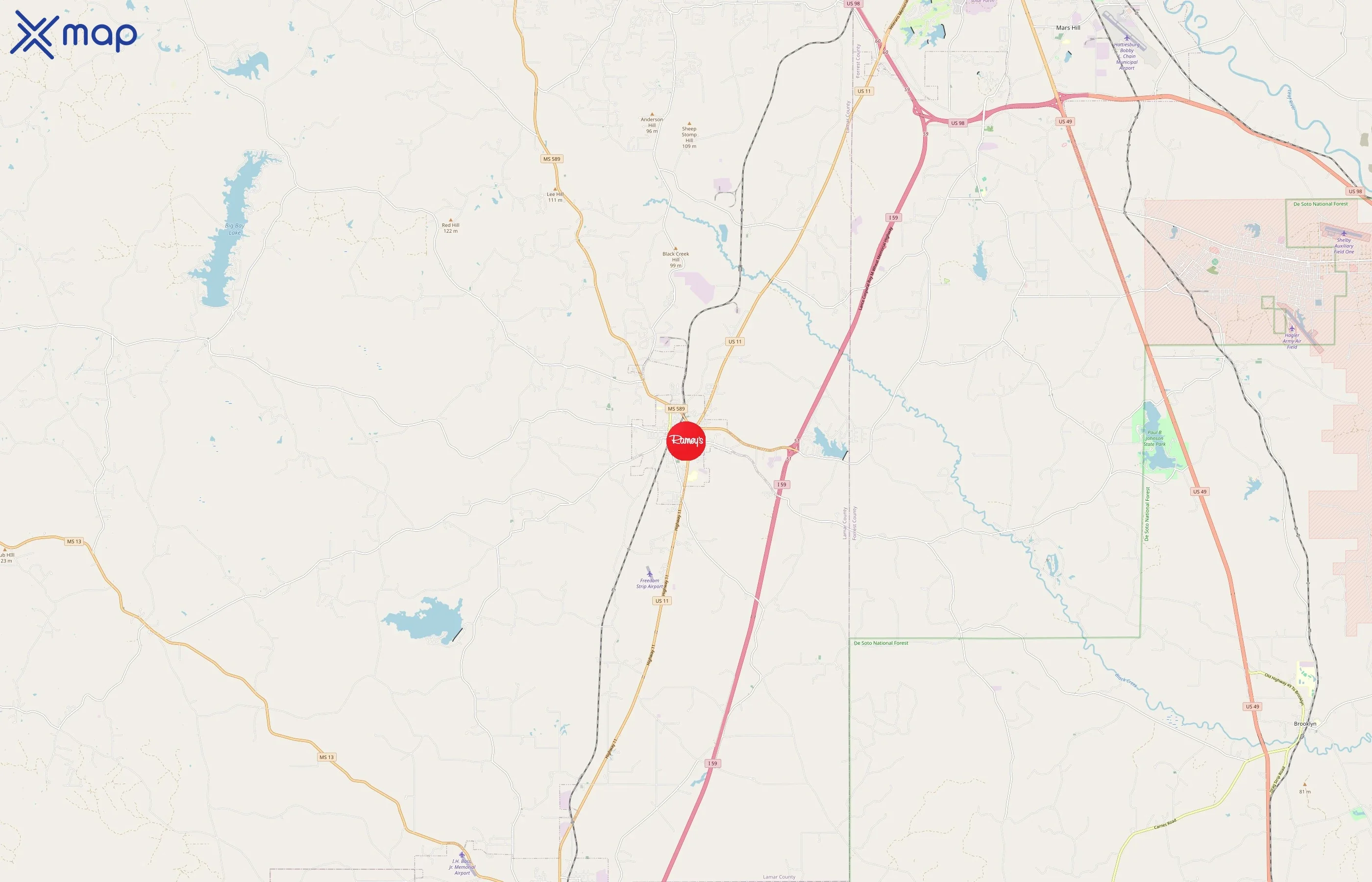 Ramey's Marketplace area coverage