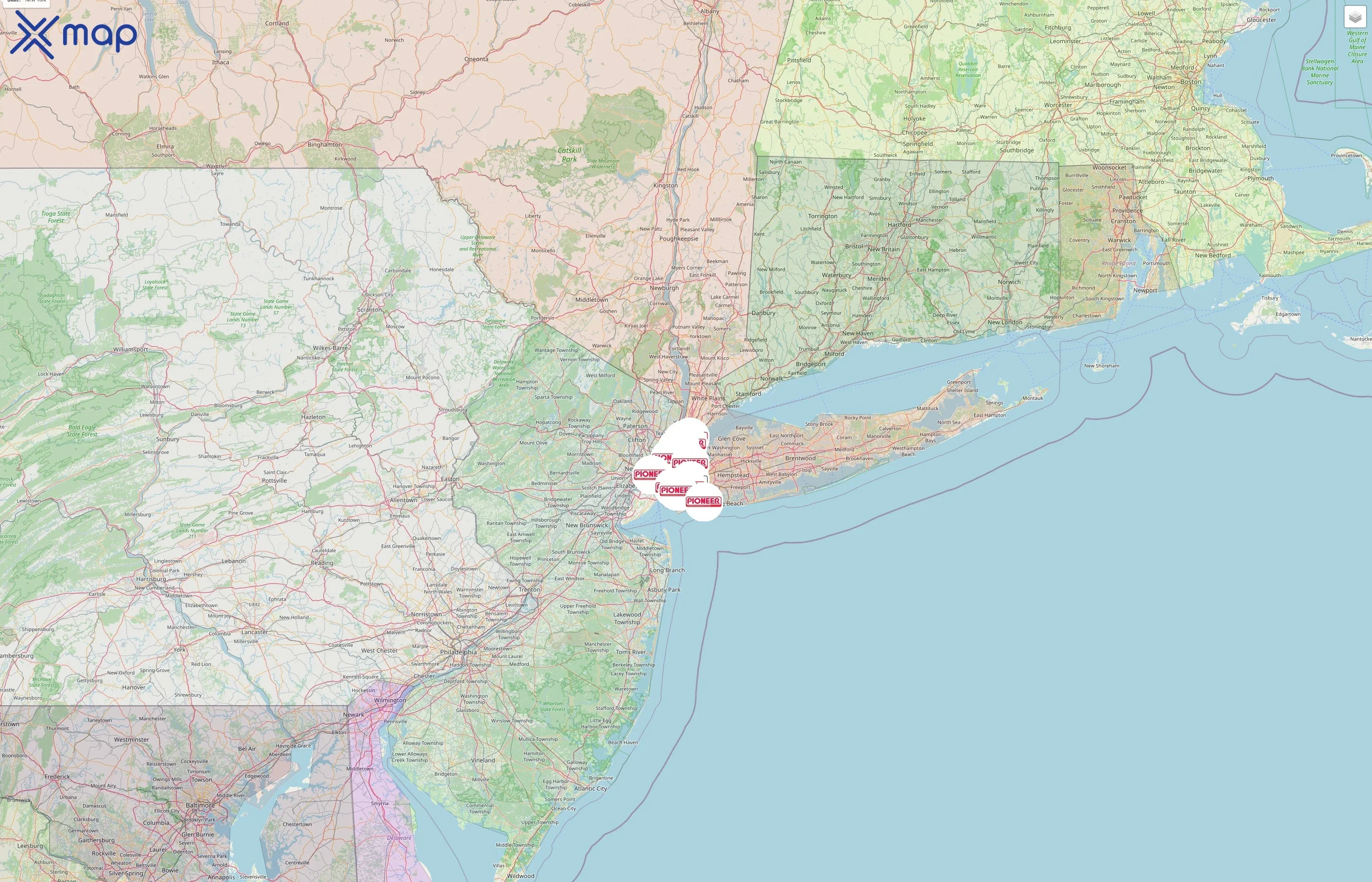Pioneer Supermarkets street hotspots