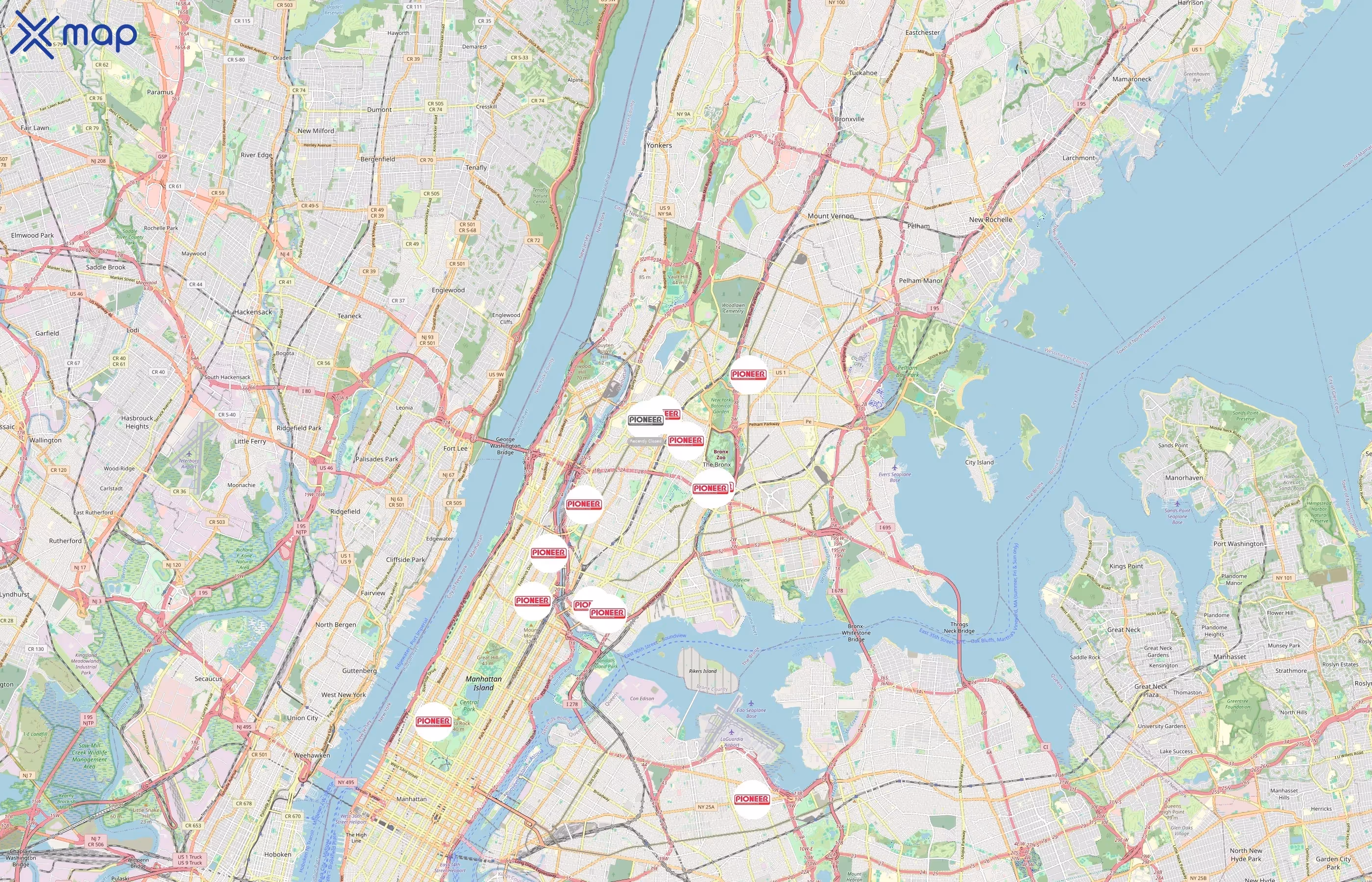 Pioneer Supermarkets area coverage