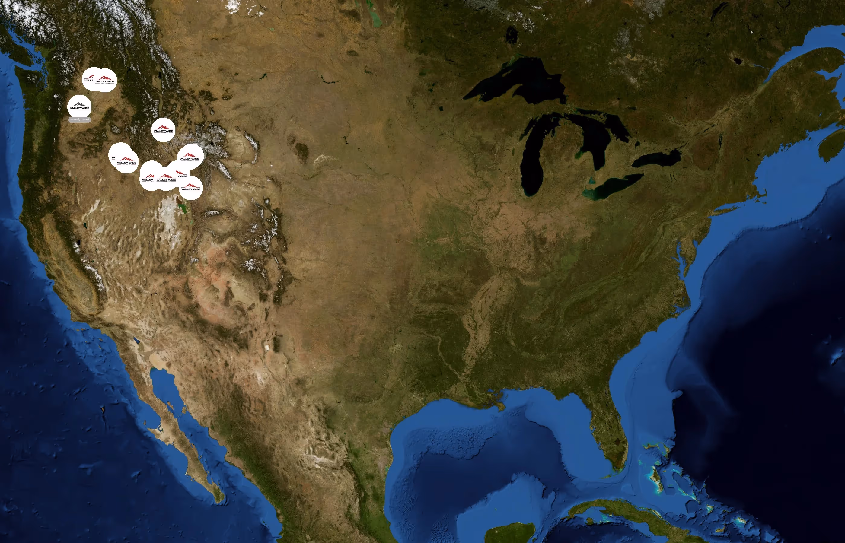 Valley Wide Country Store state distribution