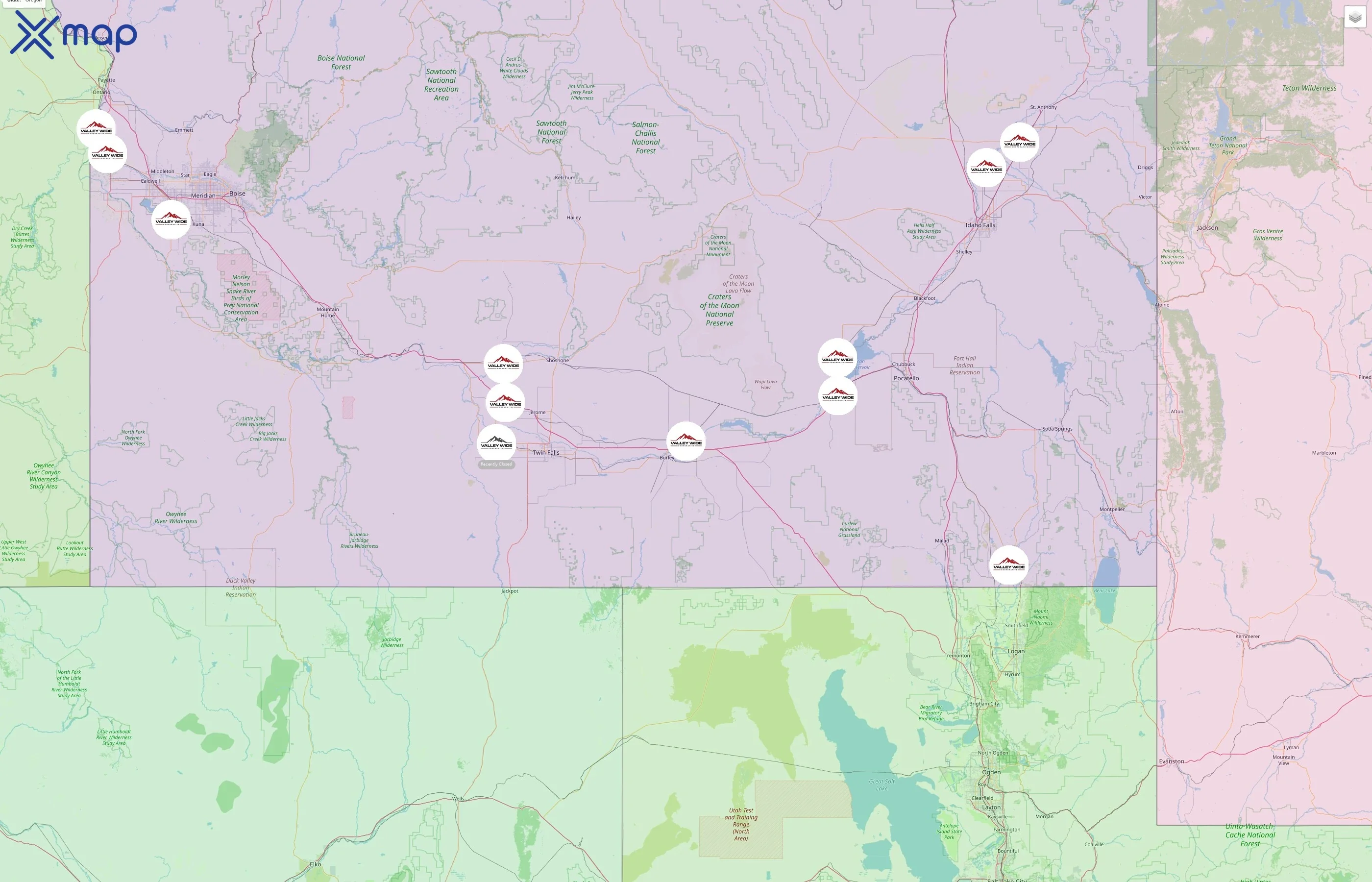 Valley Wide Country Store street hotspots