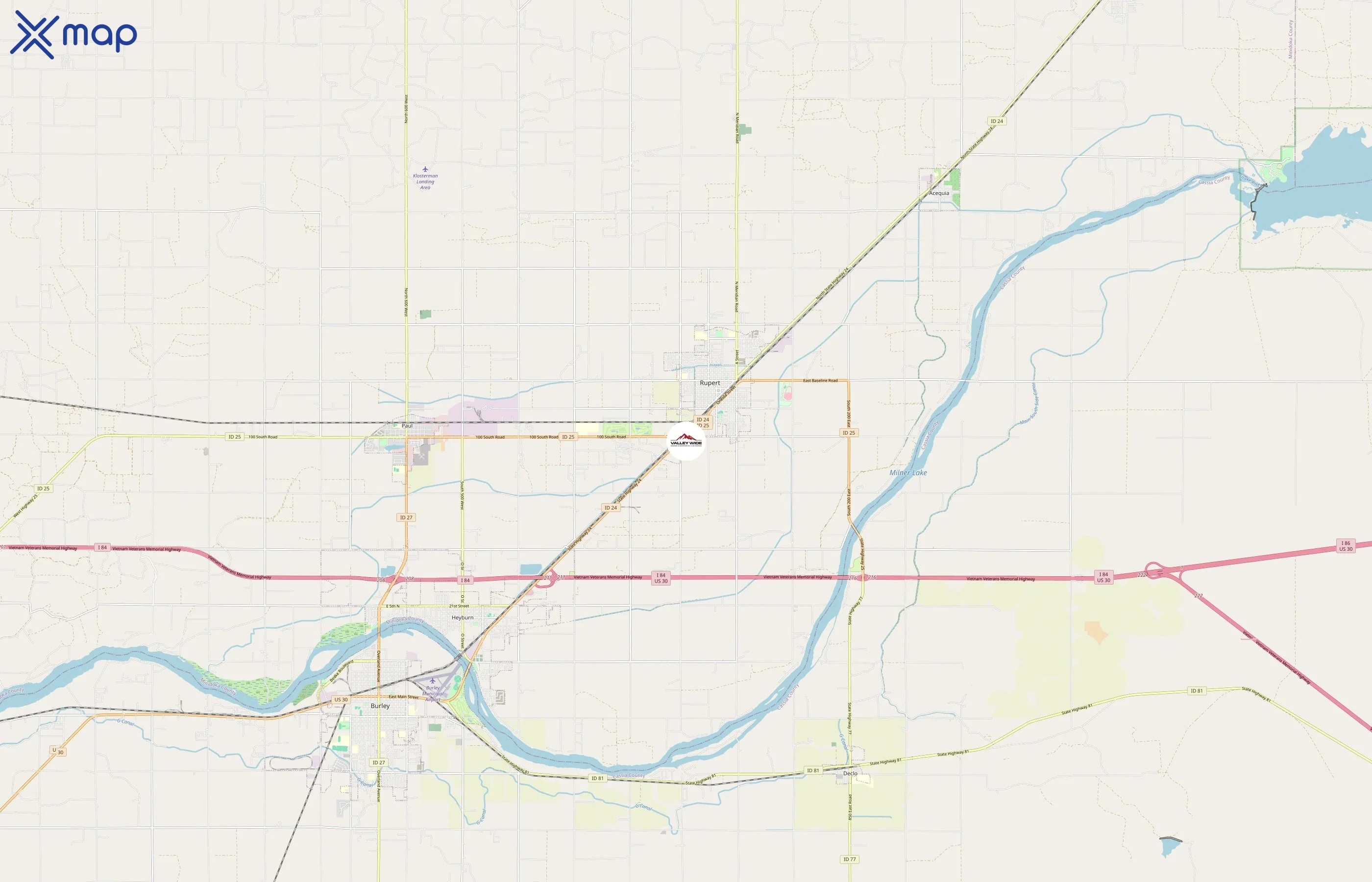 Valley Wide Country Store area coverage