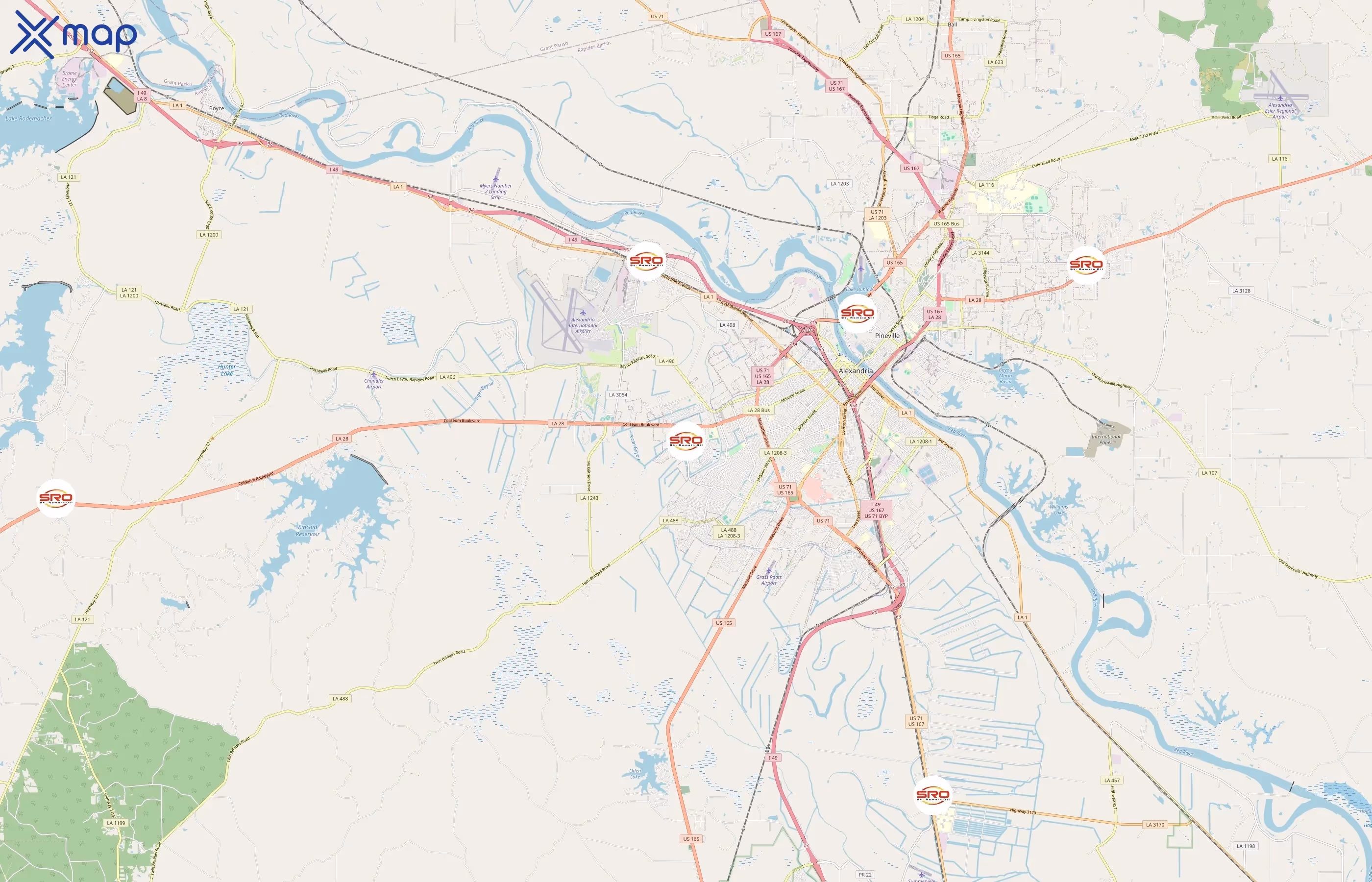 Y-Not Stop area coverage