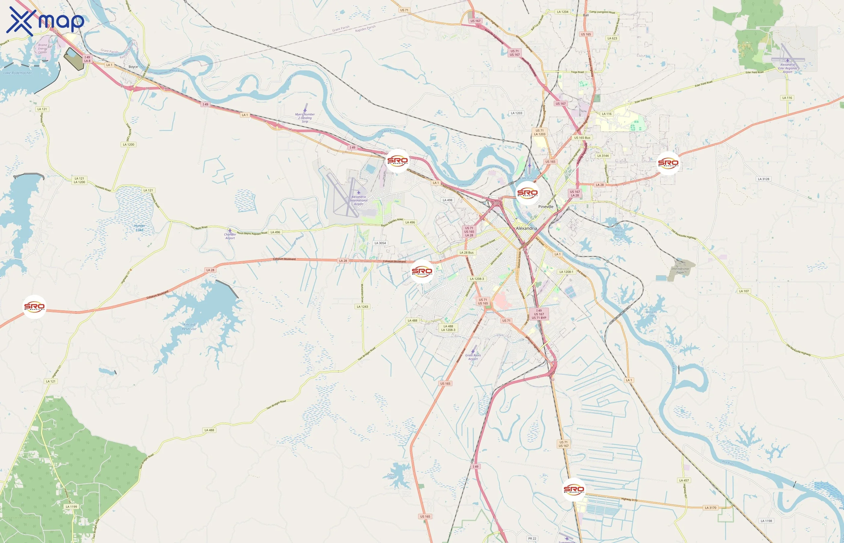 Y-Not Stop area coverage