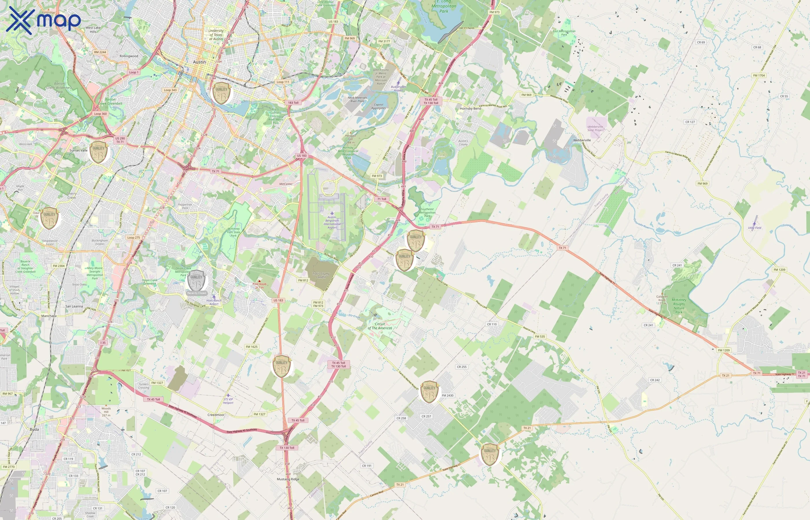 Bread Basket area coverage