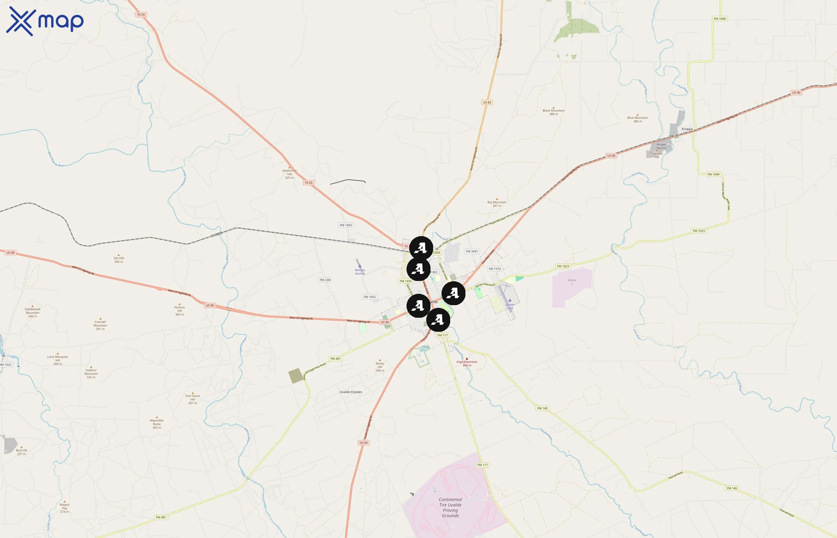 Minits area coverage