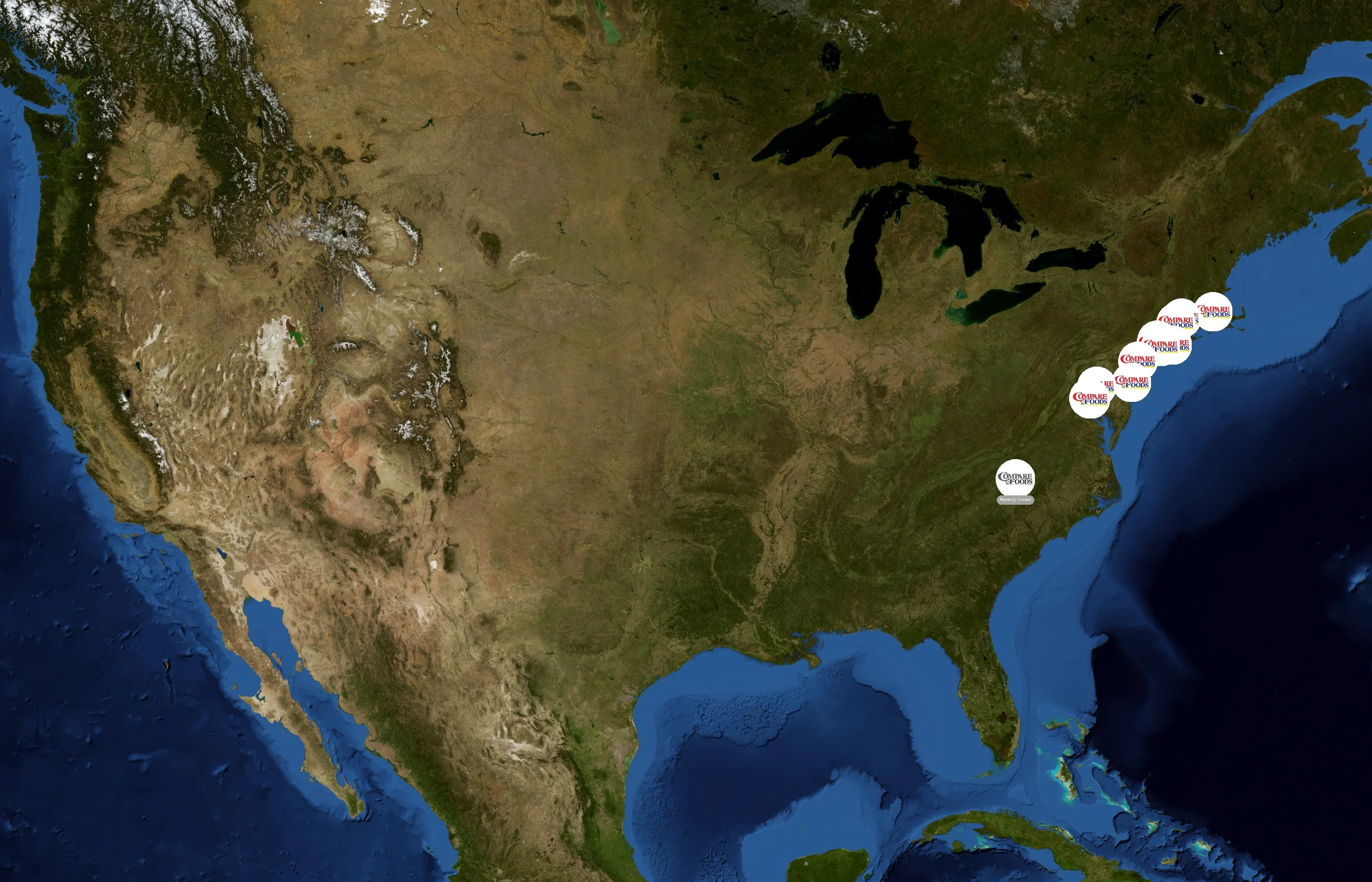 Compare Foods state distribution