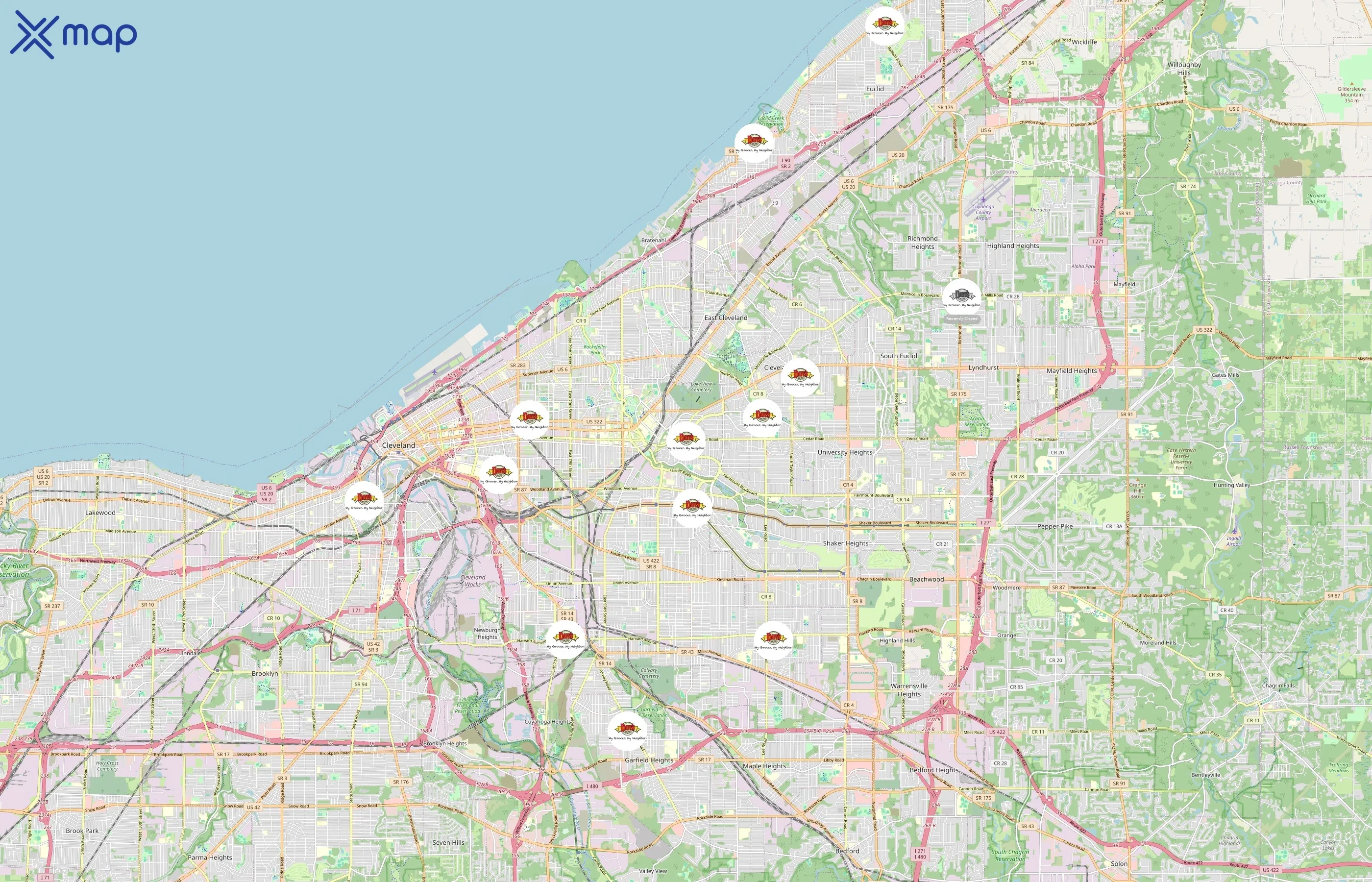 Dave's Markets area coverage