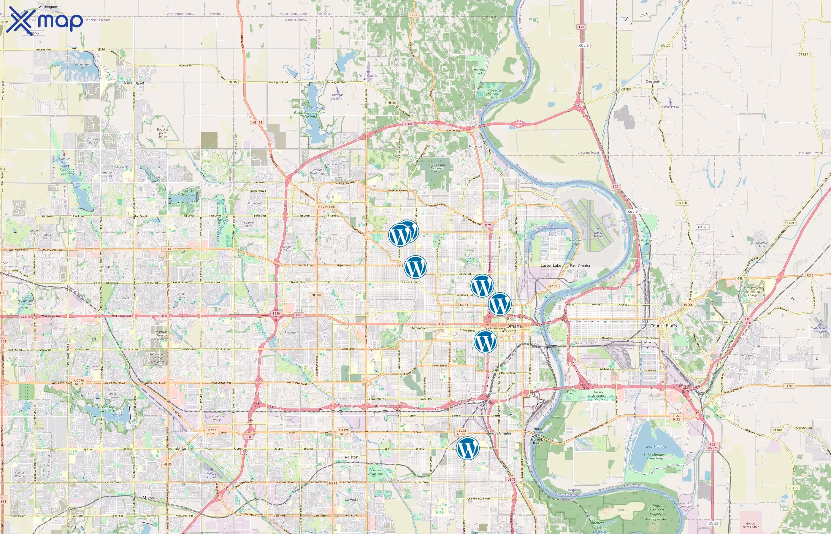 NP Mart area coverage