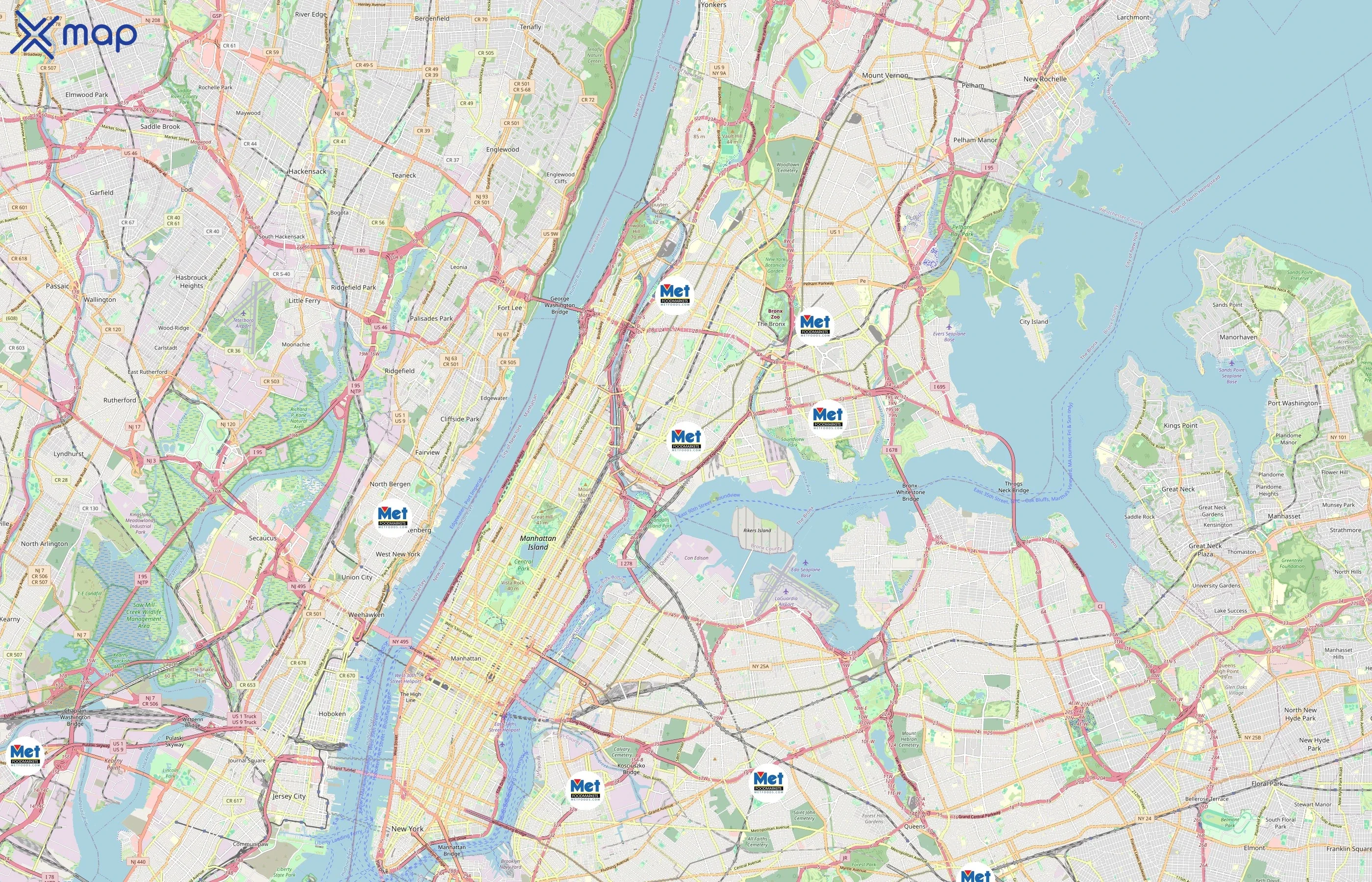 Met Foodmarkets area coverage