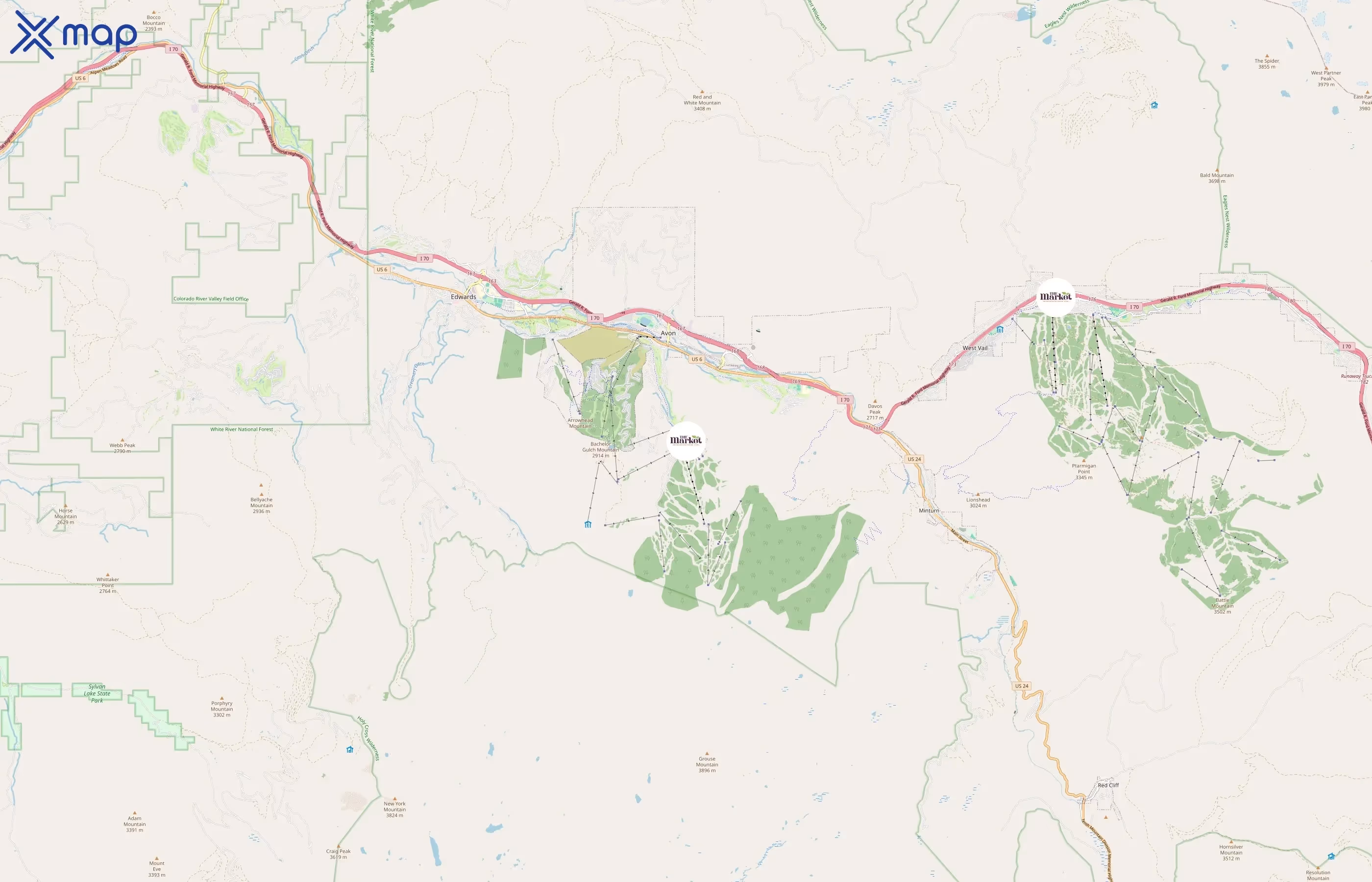 The Market Stores area coverage