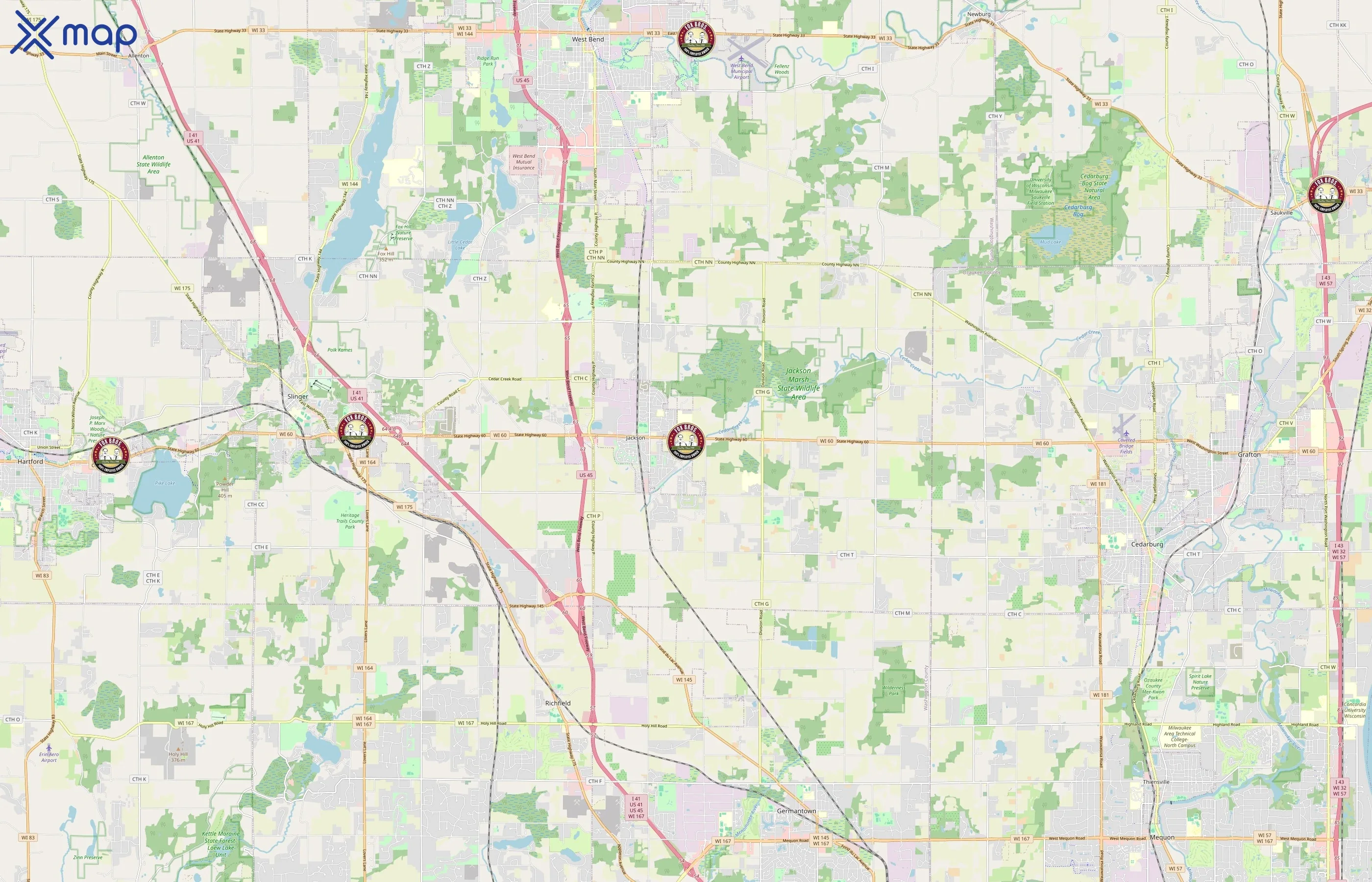 Fox Bros. Piggly Wiggly area coverage