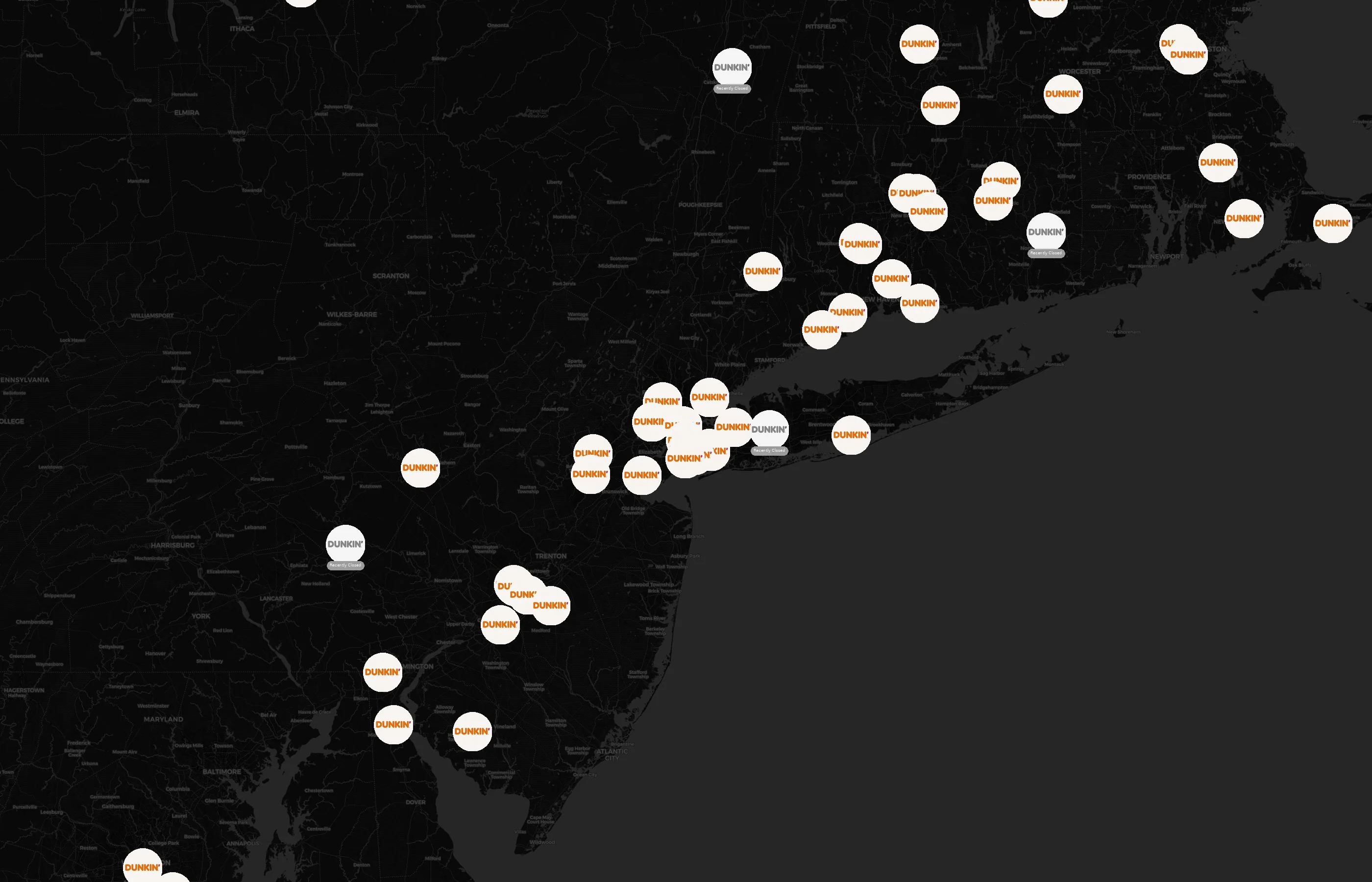 Dunkin' city distribution