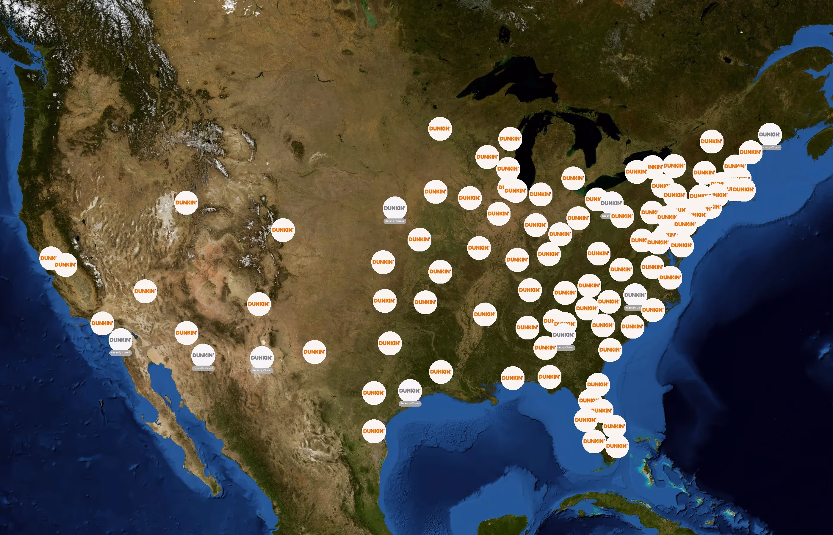 Dunkin' state distribution