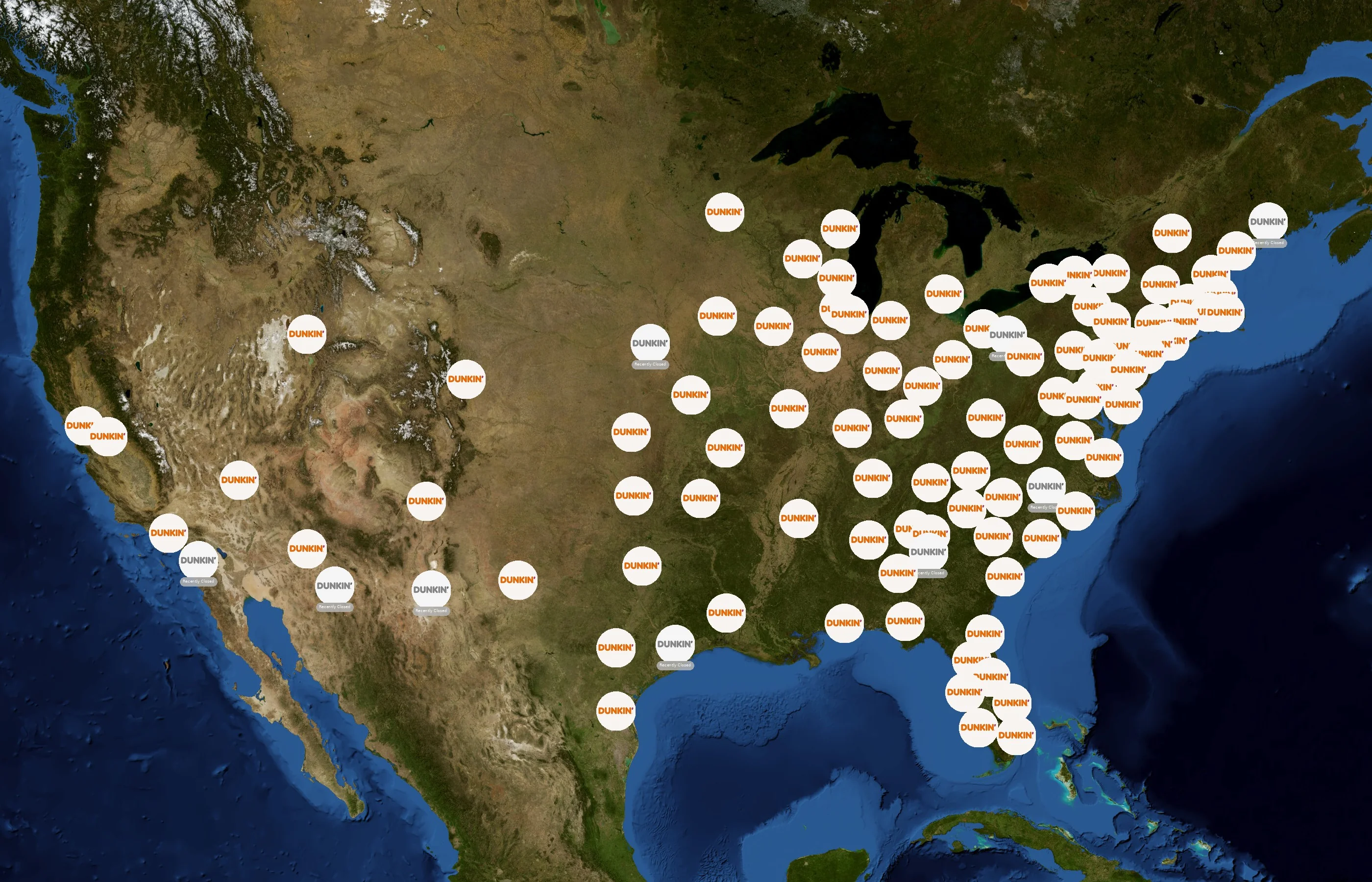 Dunkin' state distribution