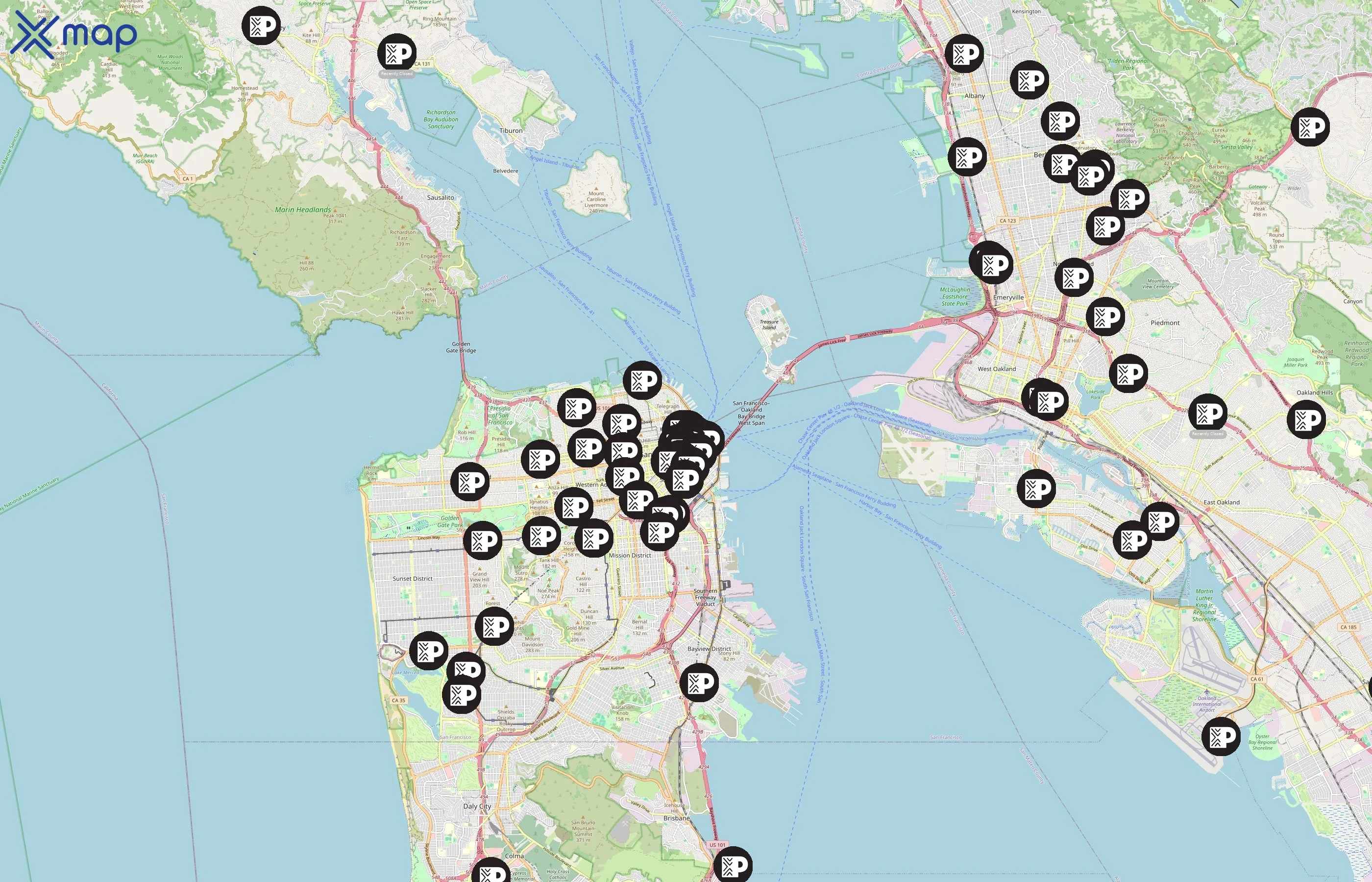 Peet's Coffee area coverage