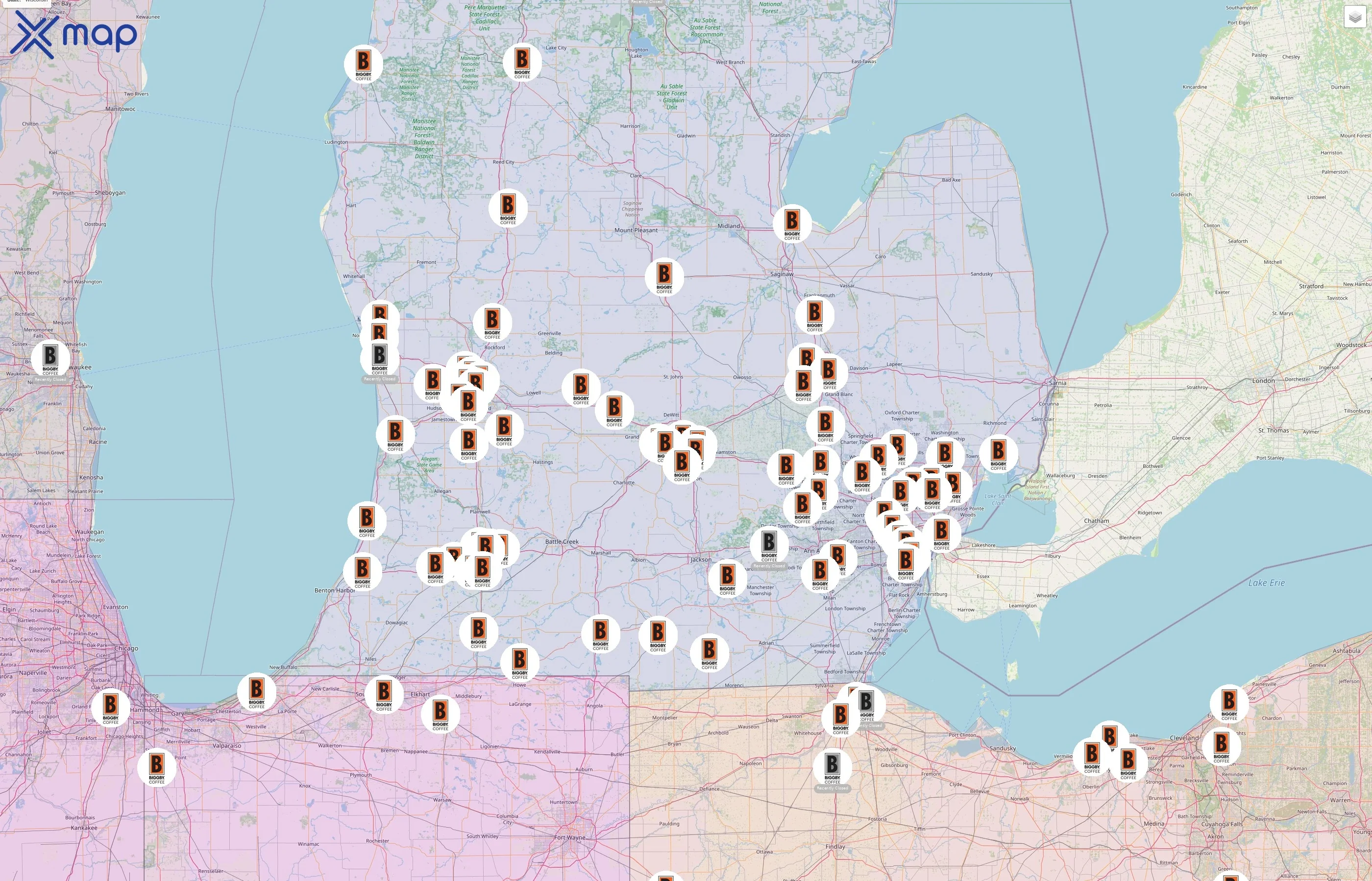 Biggby Coffee street hotspots