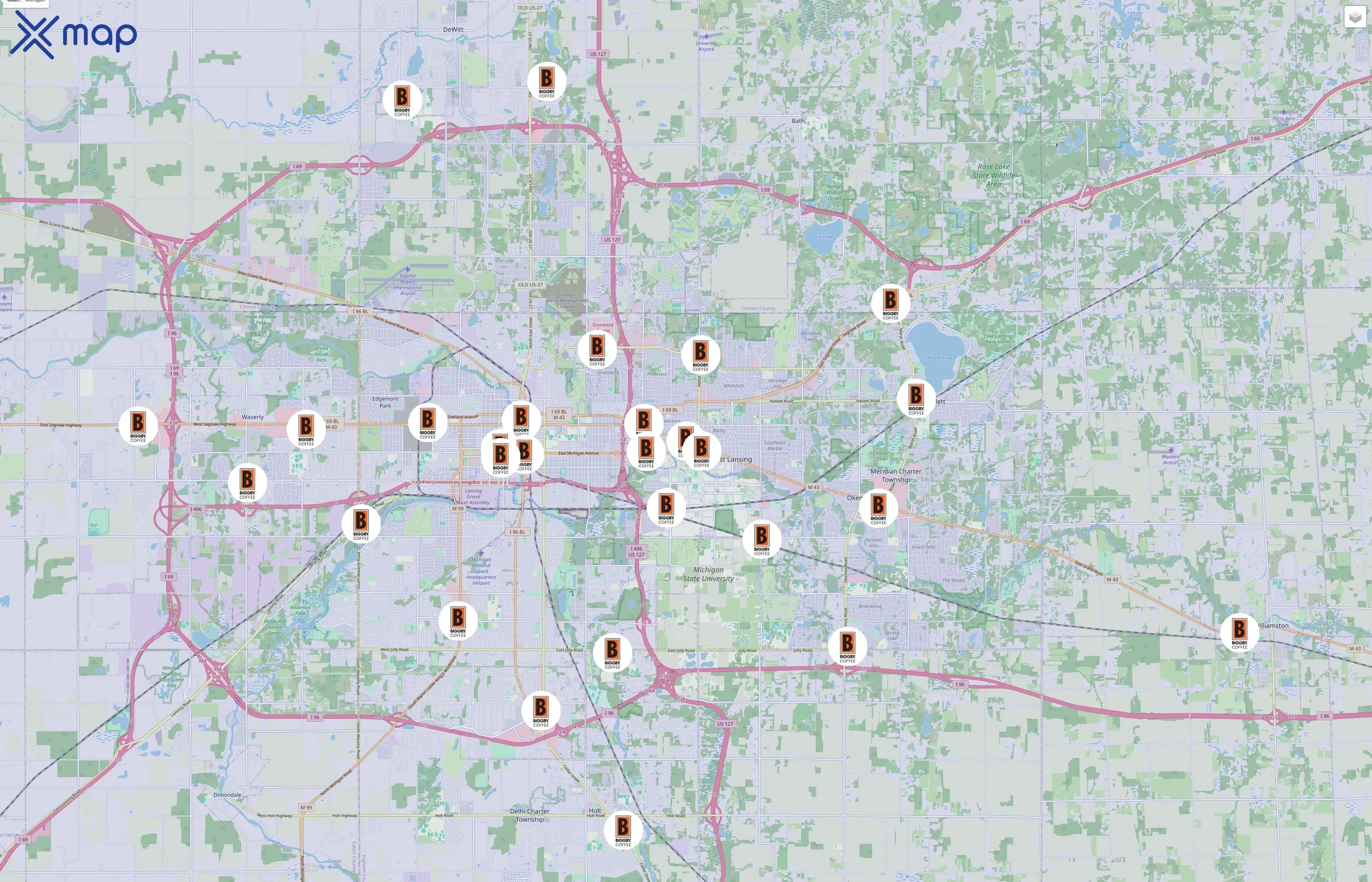 Biggby Coffee traffic data