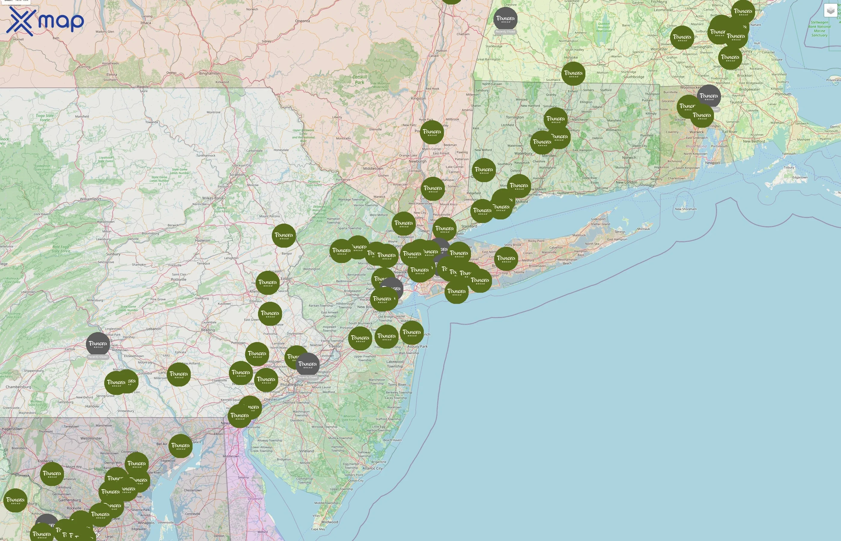 Panera Bread street hotspots