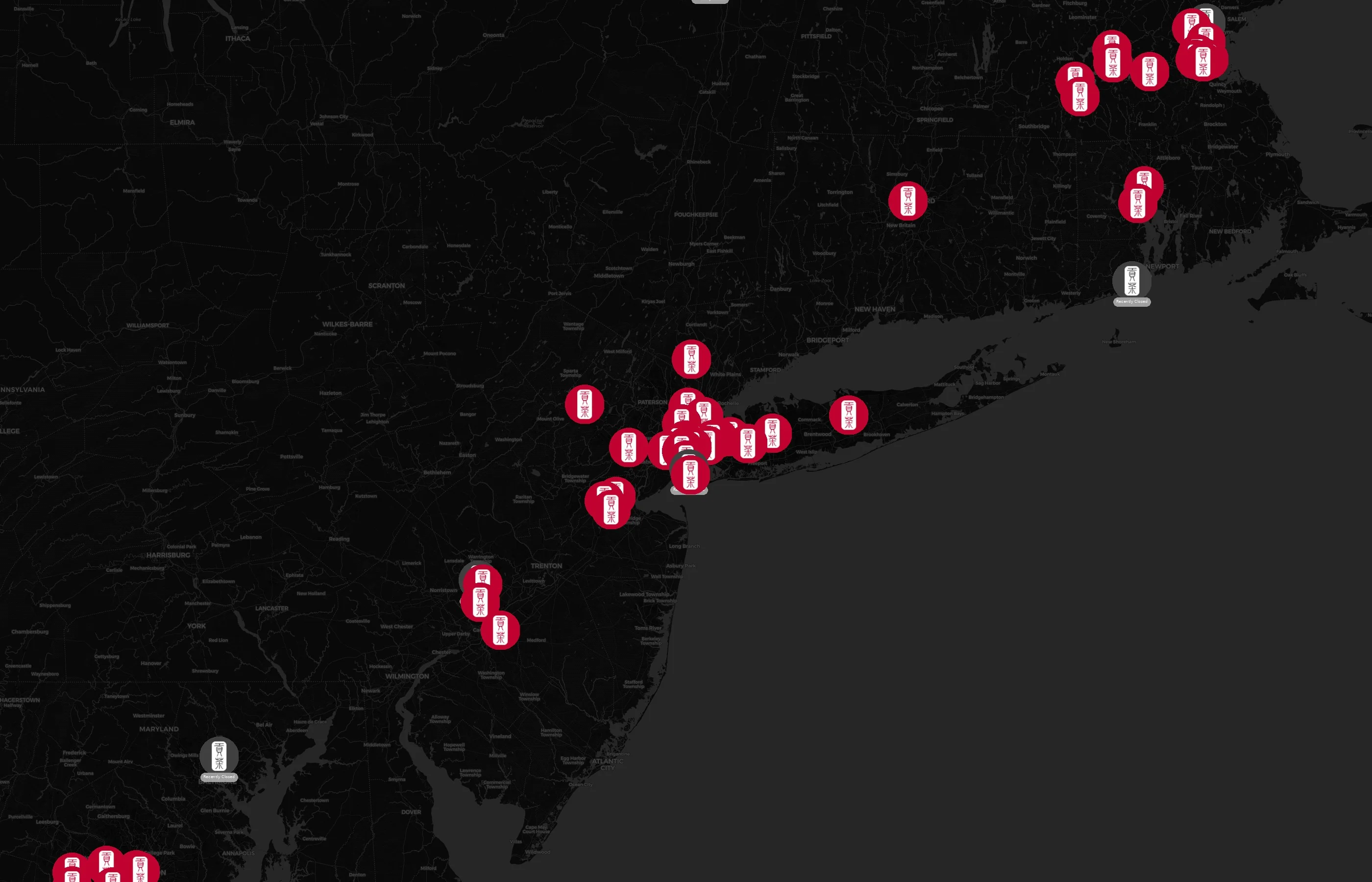 Gong Cha city distribution