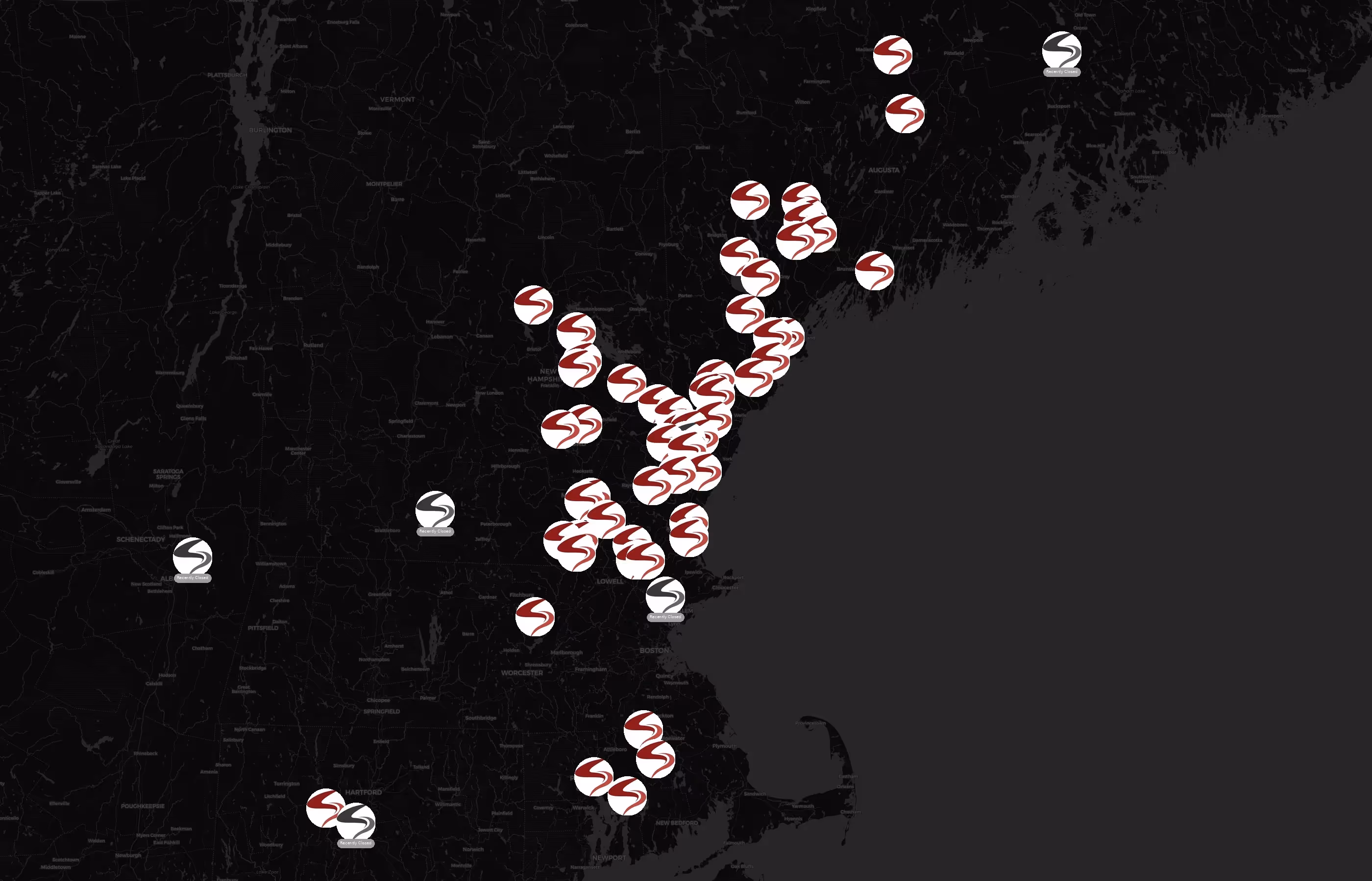 Aroma Joe's city distribution