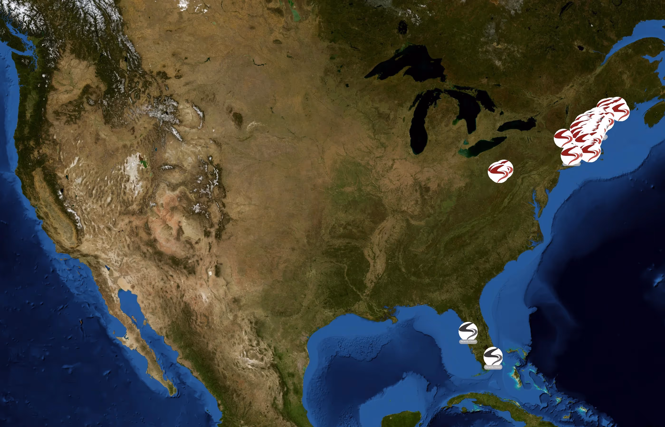 Aroma Joe's state distribution