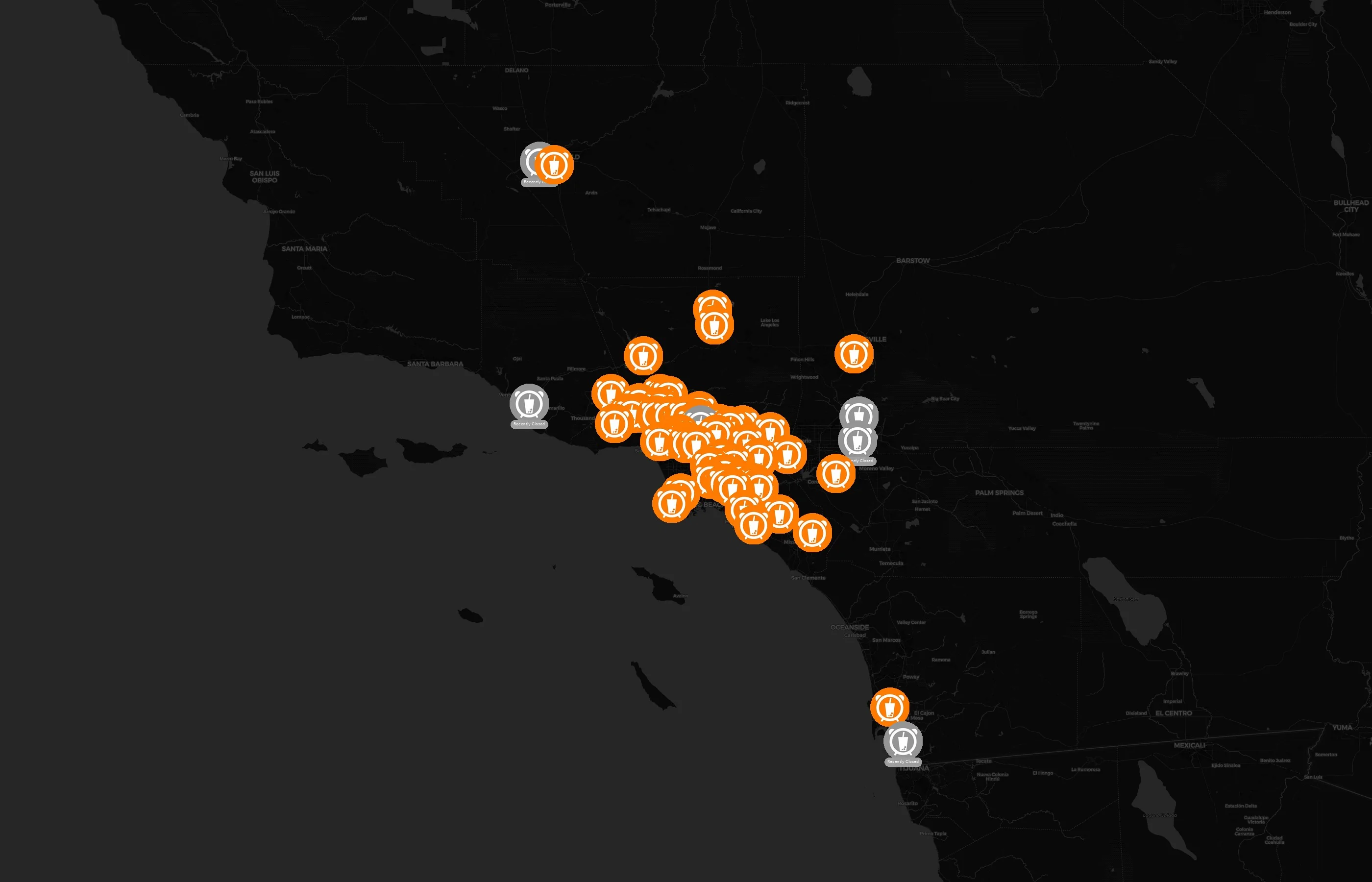 It's Boba Time city distribution