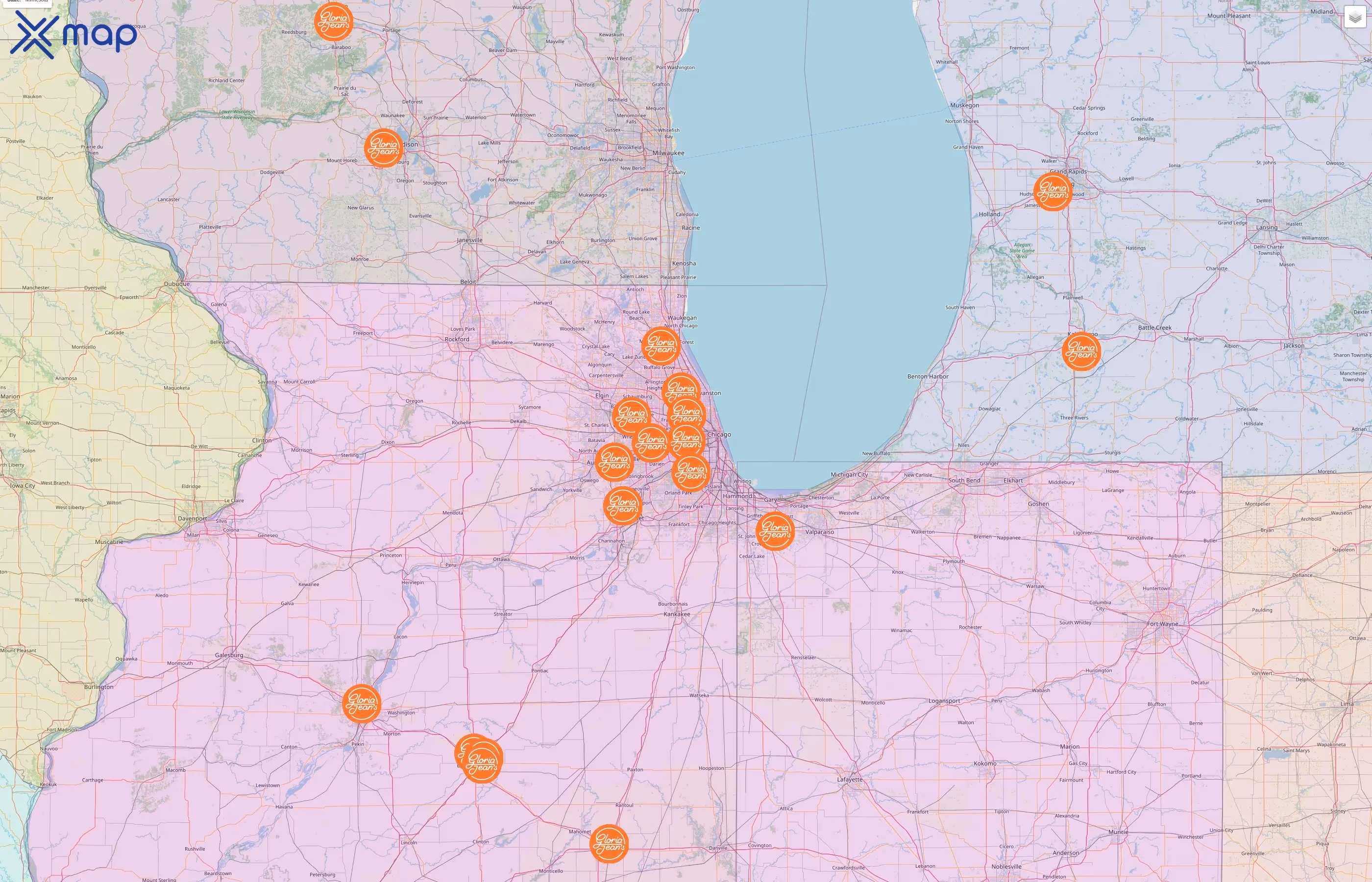 Gloria Jean's Coffees street hotspots
