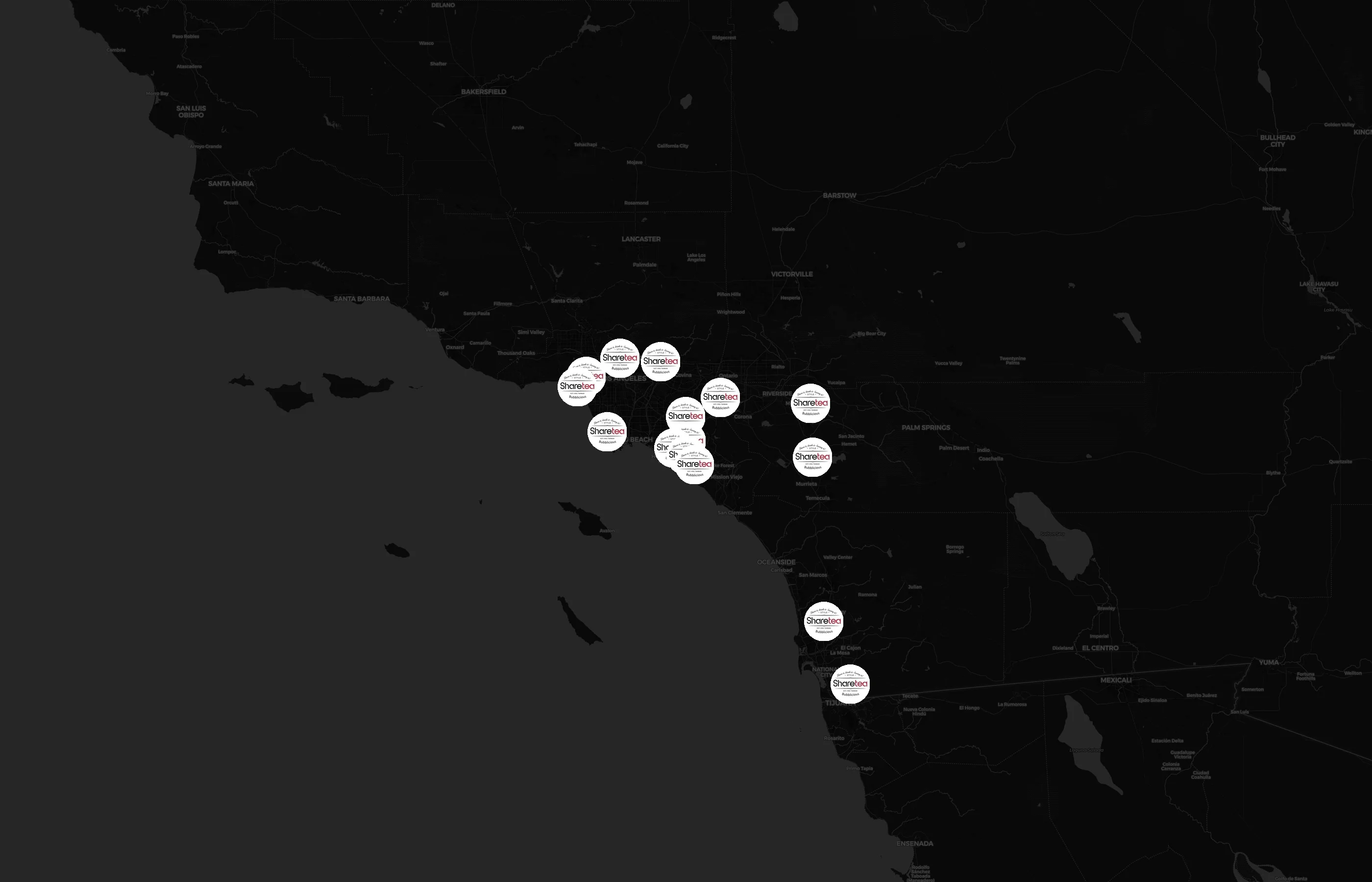 Sharetea city distribution