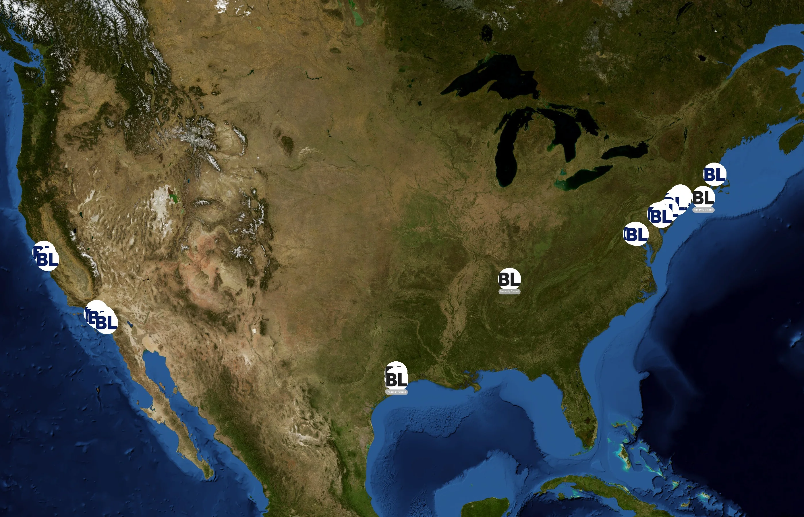 Bluestone Lane state distribution