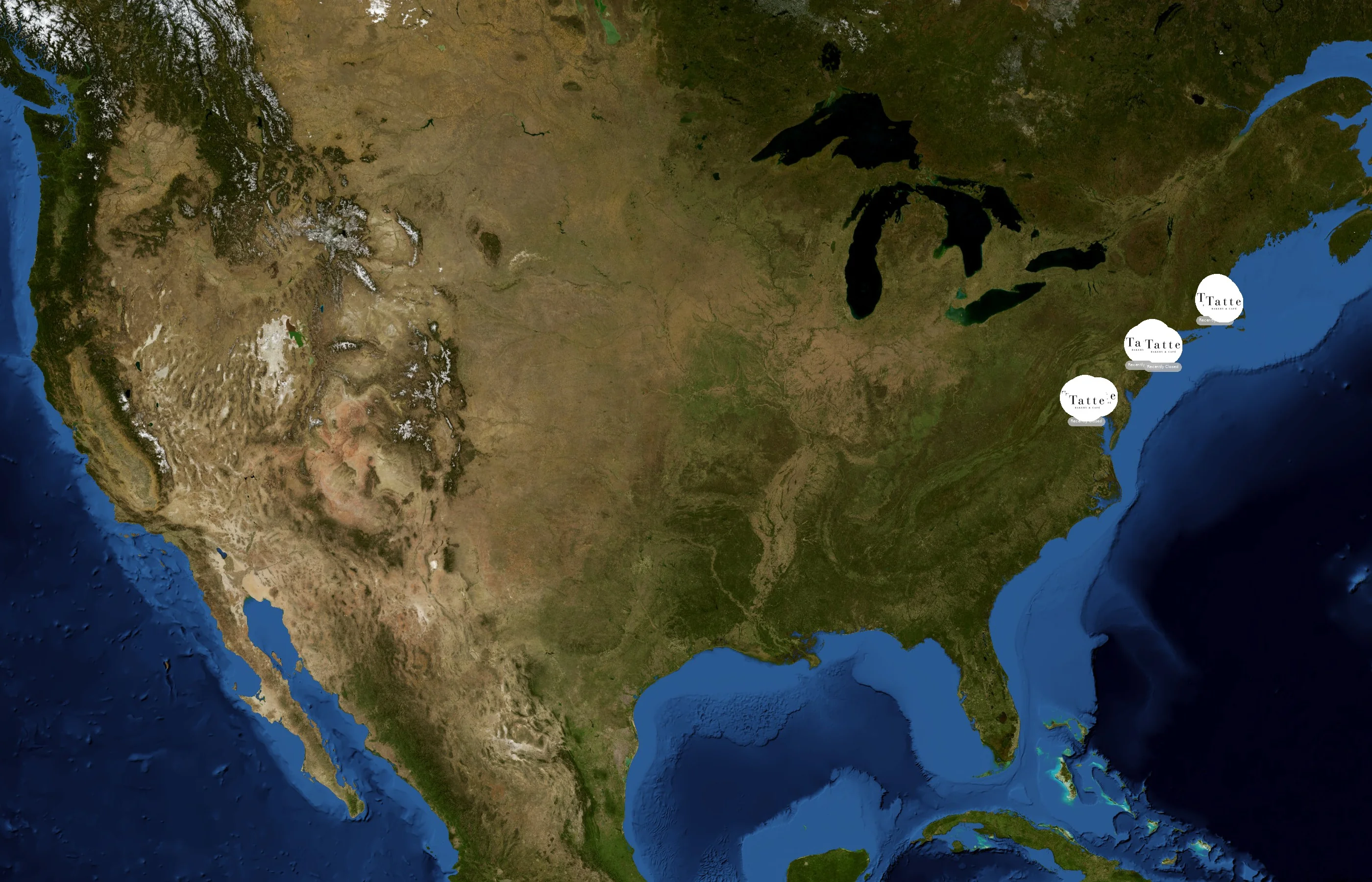 Tatte Bakery & Cafe state distribution