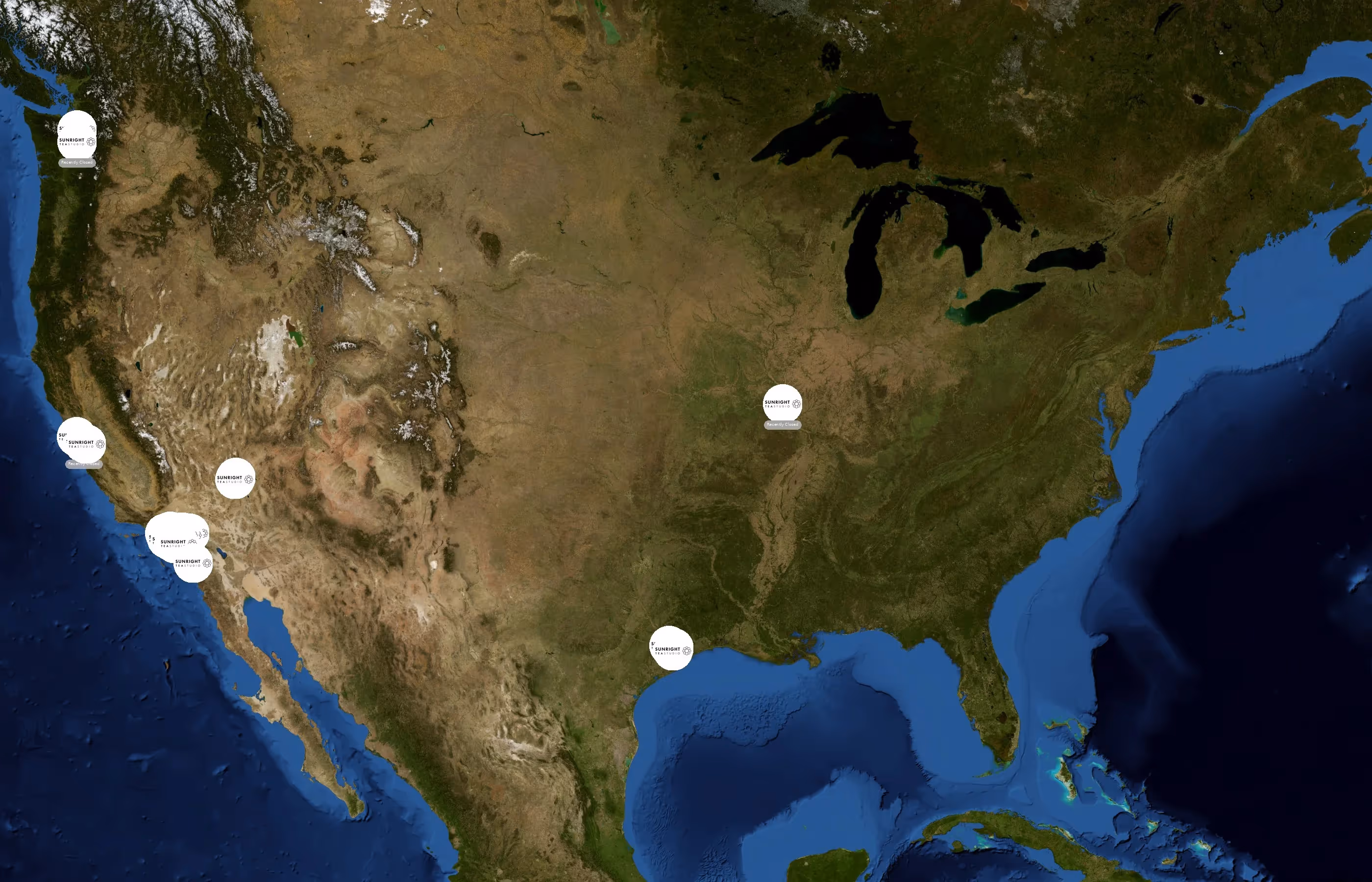 Sunright Tea Studio state distribution