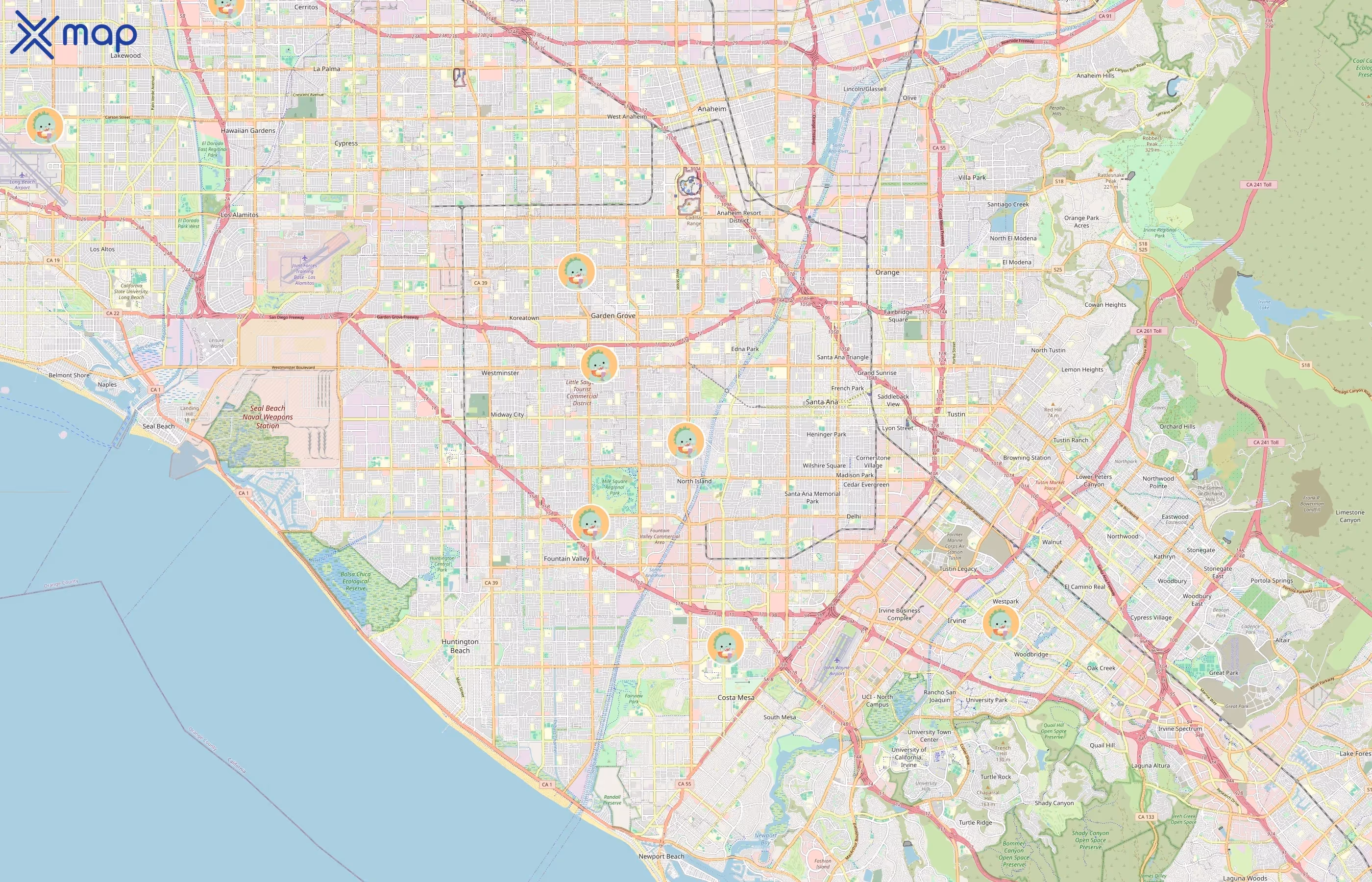 Tastea area coverage