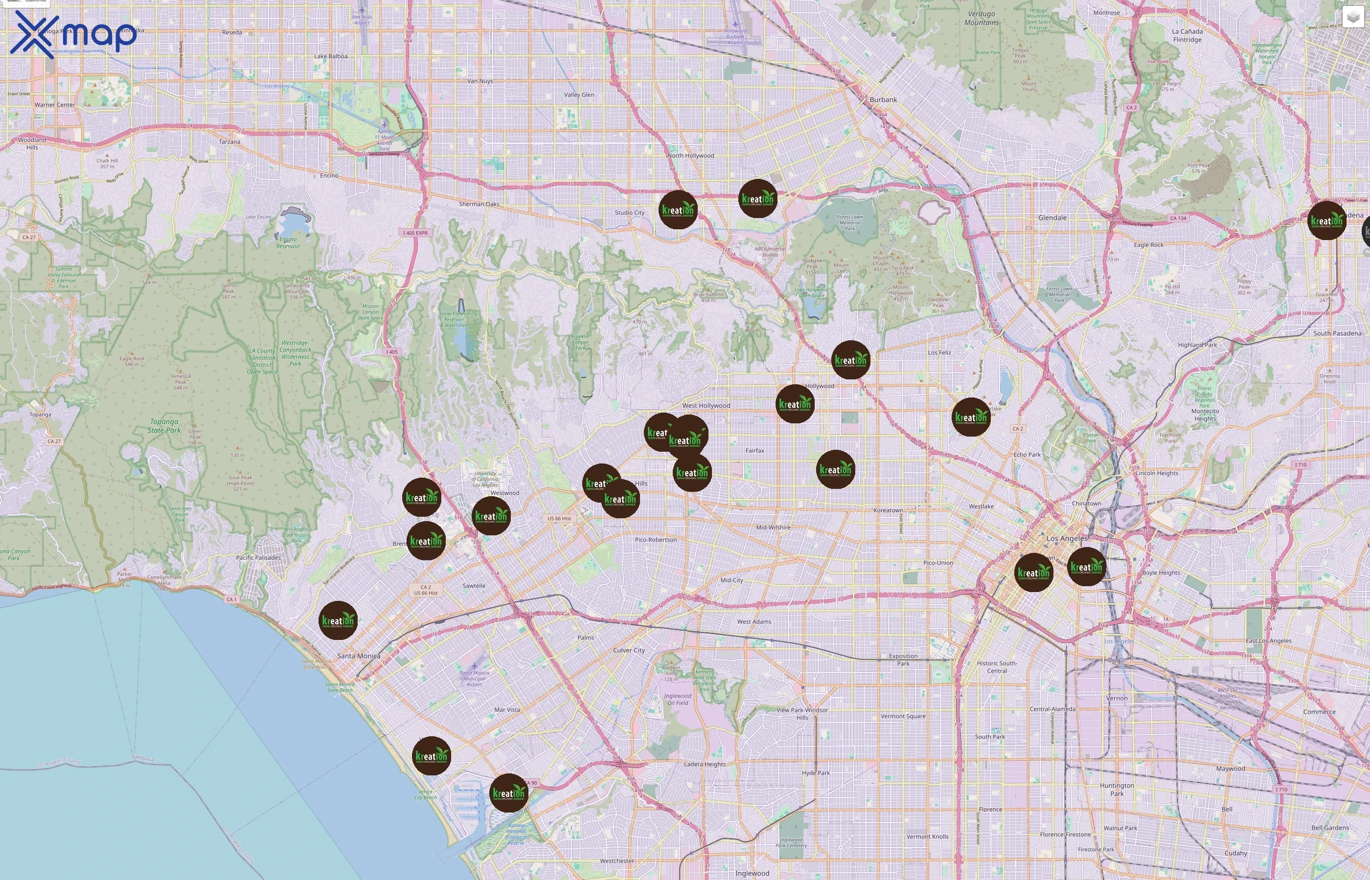 Kreation Organic Juicery traffic data