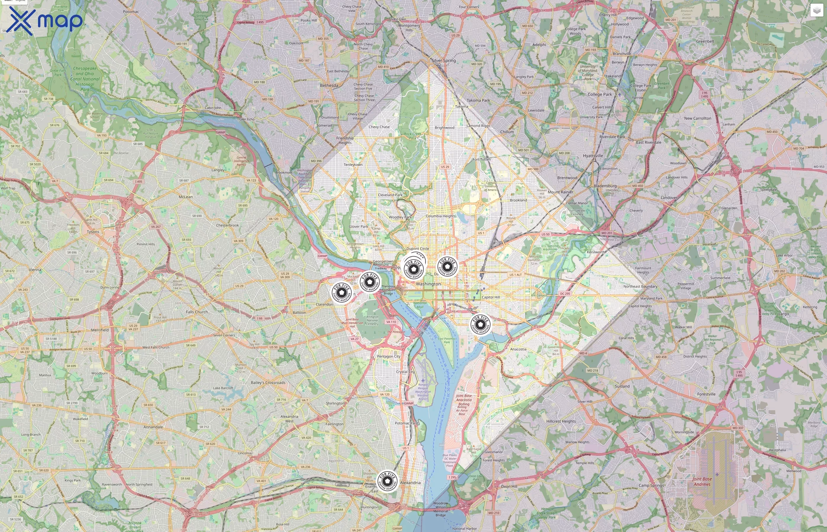 For Five Coffee traffic data